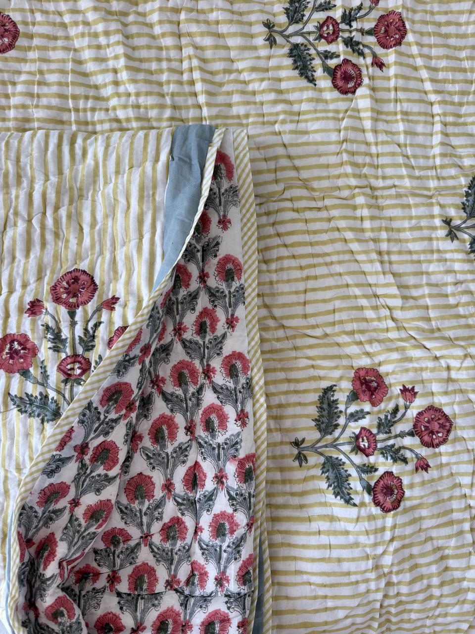 Royal King Quilt - Organic Cotton - Cherry