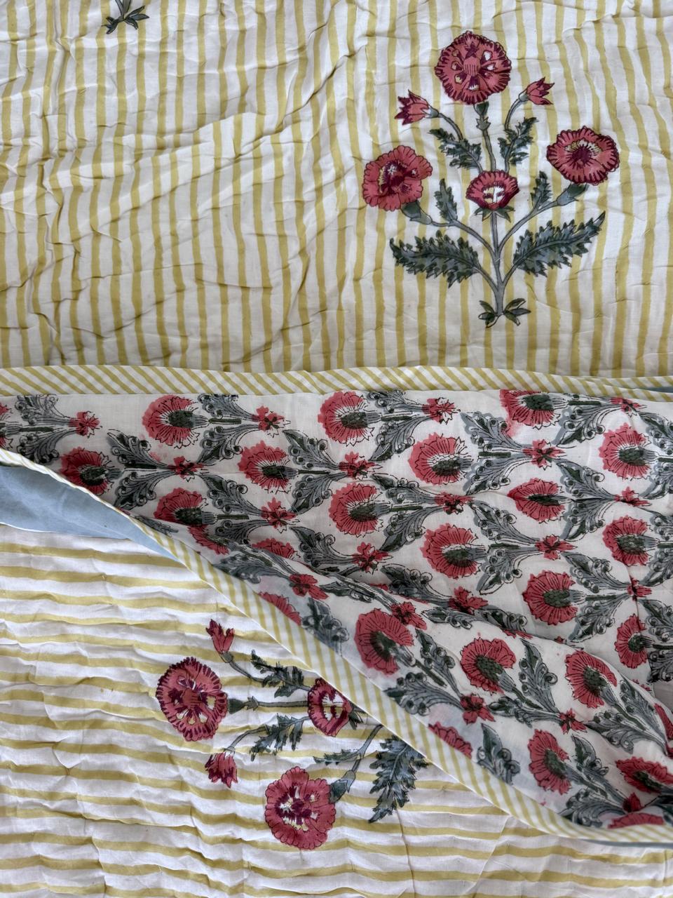 Royal King Quilt - Organic Cotton - Cherry