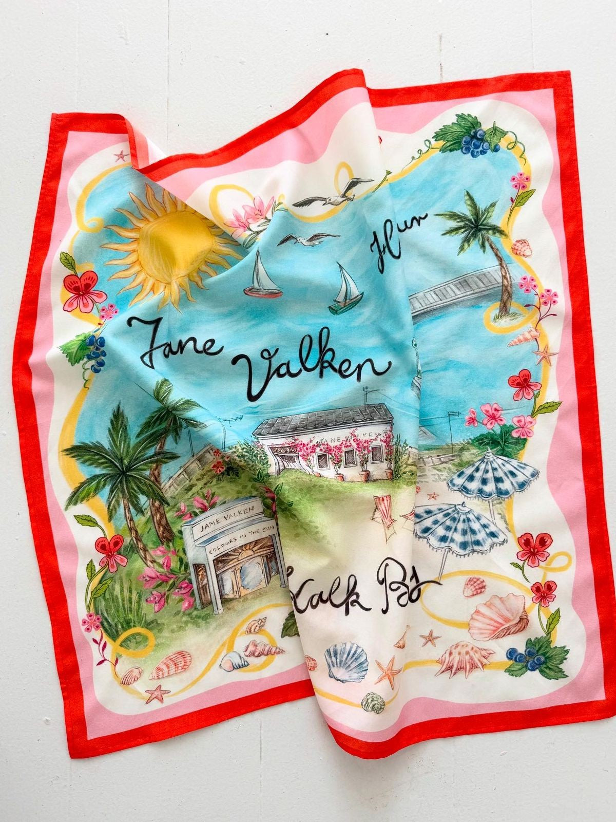 Cotton Silk Scarf - Jane Valken - Kalk Bay