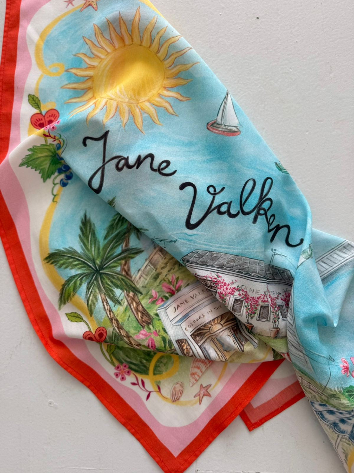 Cotton Silk Scarf - Jane Valken - Kalk Bay