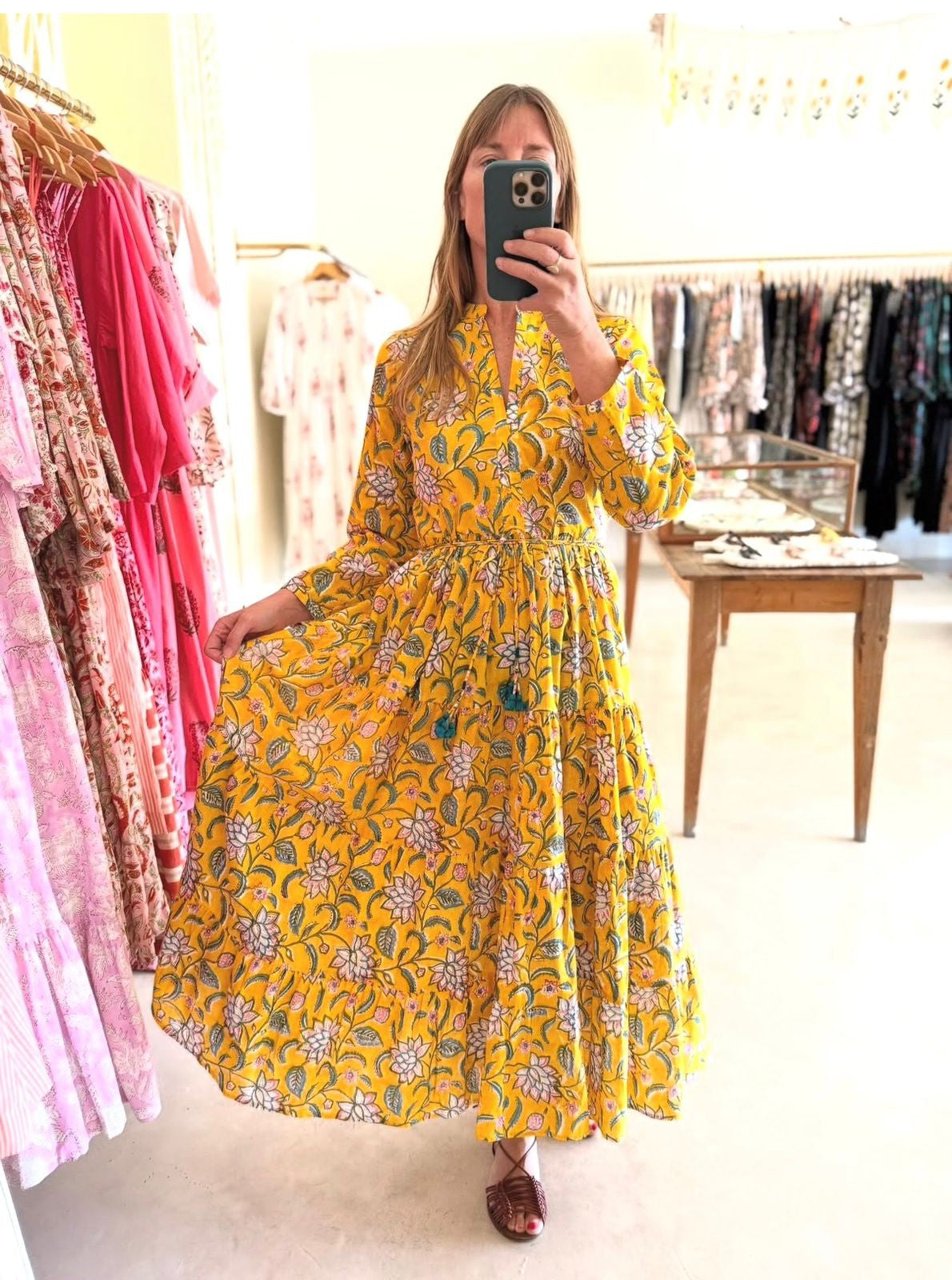 Isolde Dress - Sunshine Rose