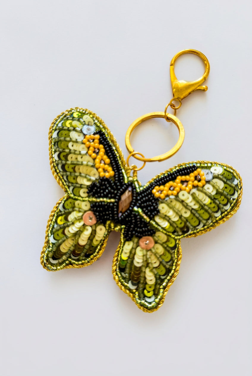 Bag Charms - Emerald Butterfly