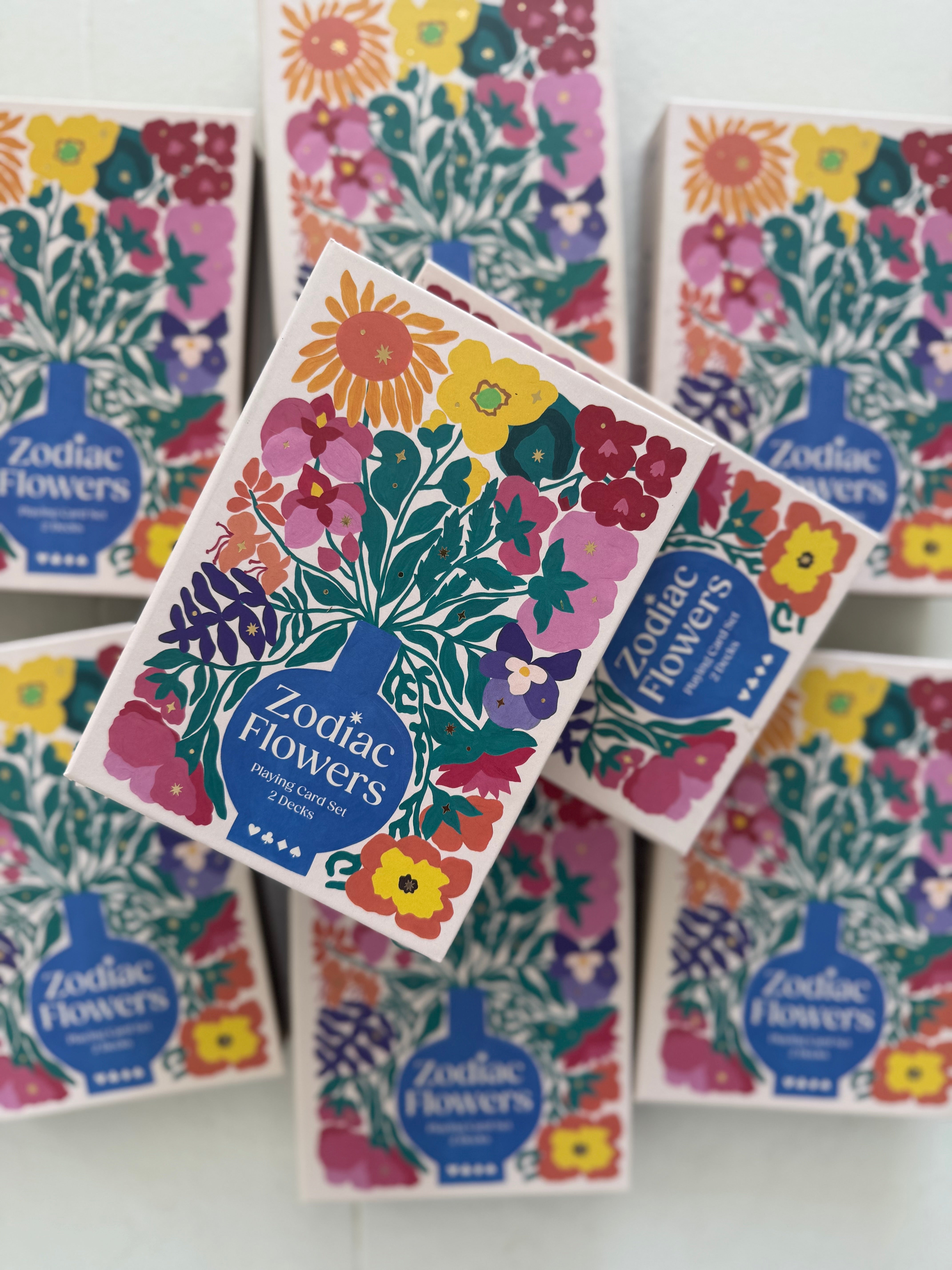 Zodiac Flower Playing Card Set 2