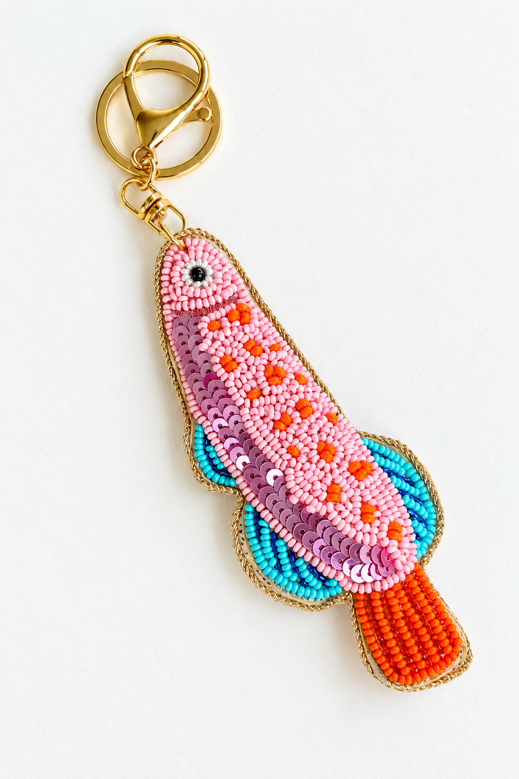 Bag Charm - Pink Trout