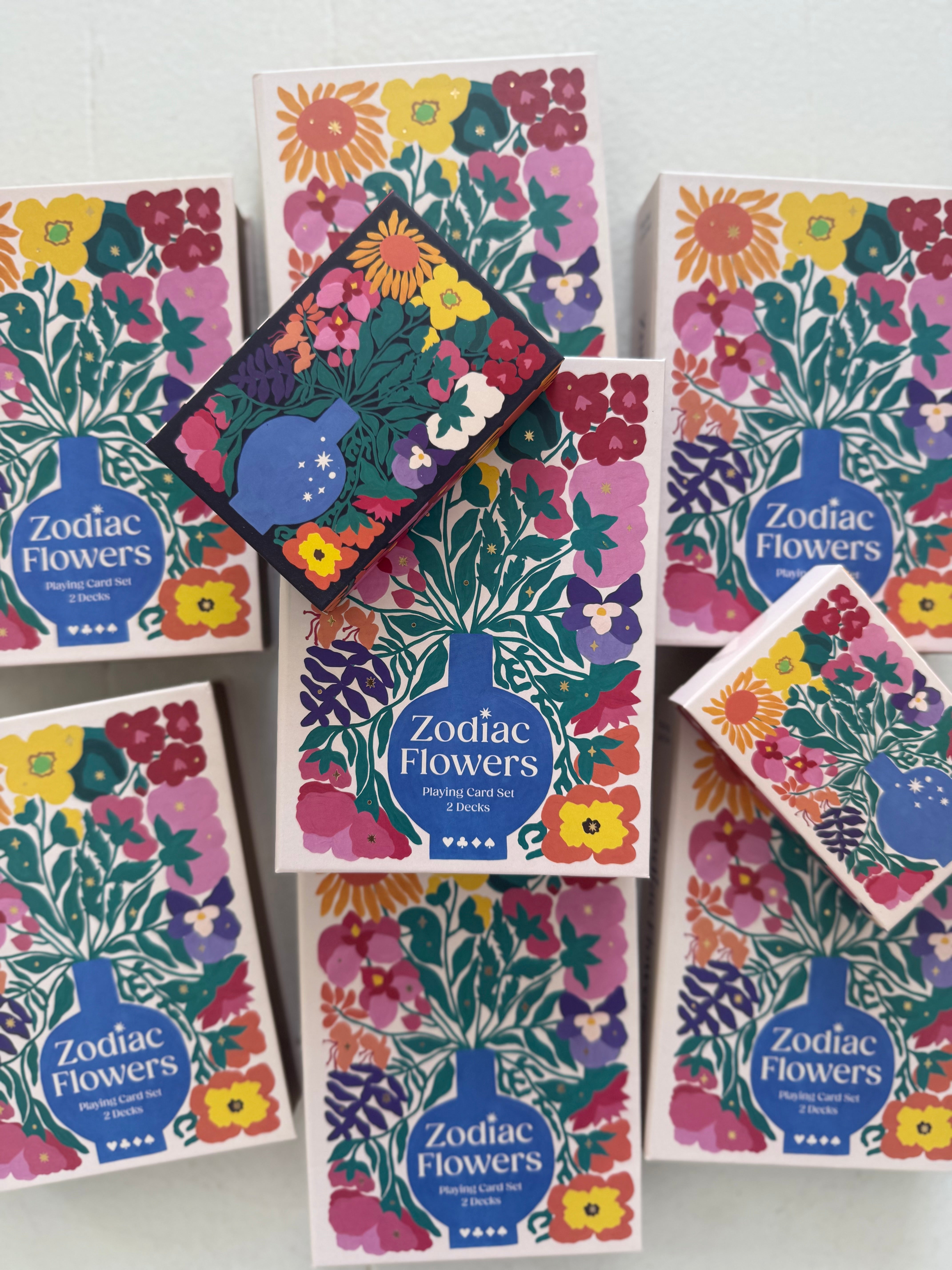 Zodiac Flower Playing Card Set 2
