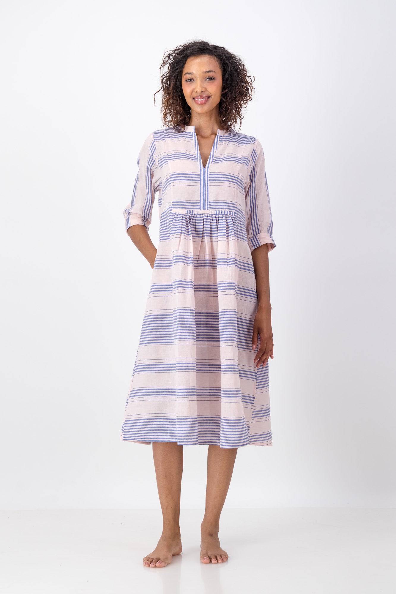strapless open back dress Enya Dress Handloom