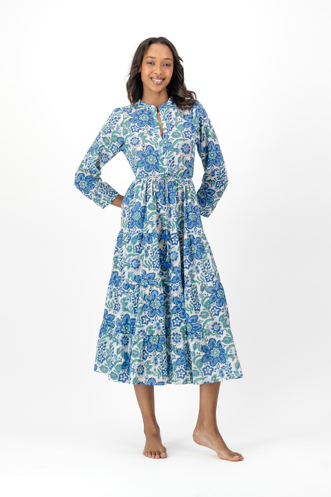 Isolde Dress - Blue Butterscotch