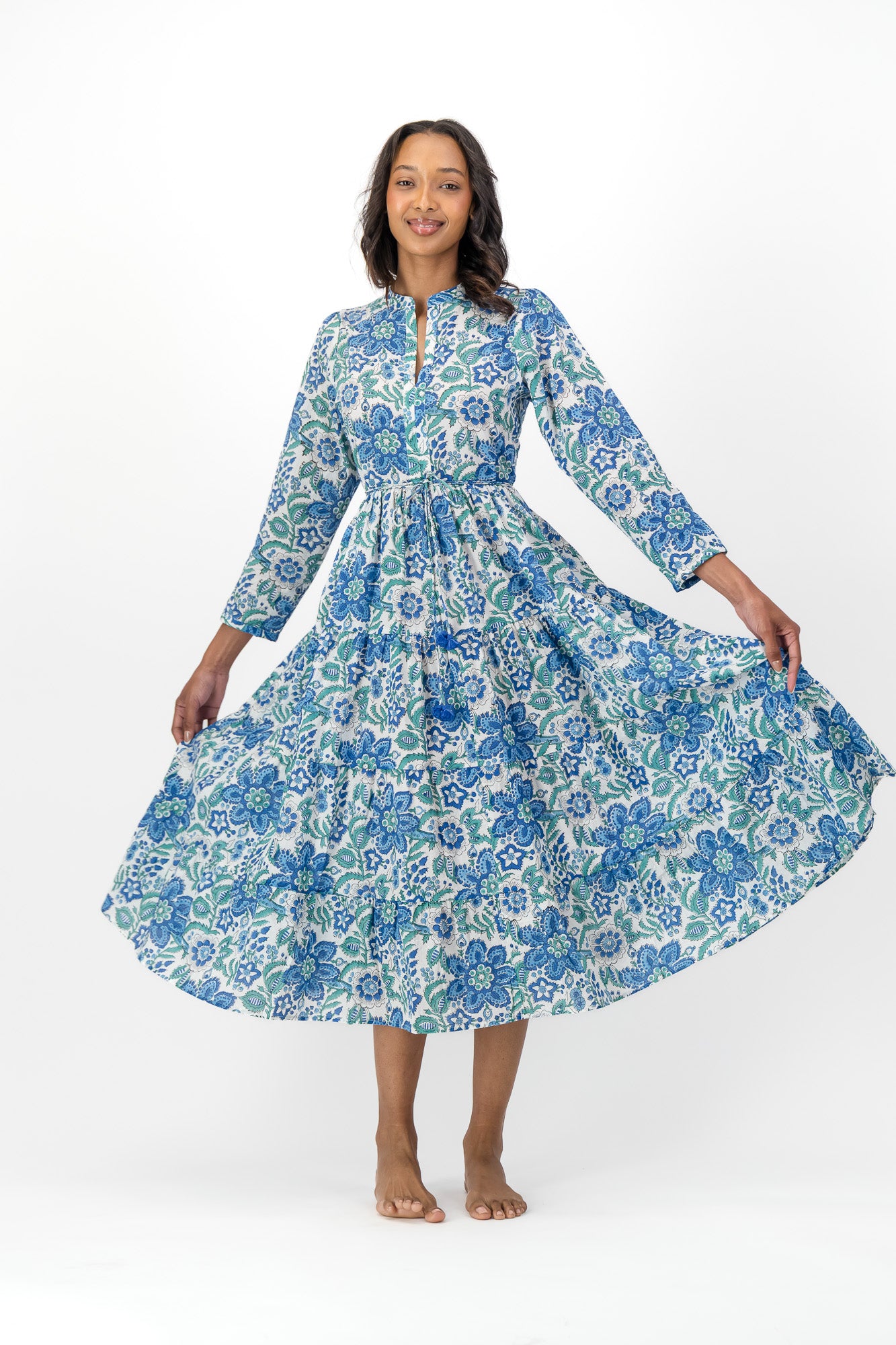 Isolde Dress - Blue Butterscotch