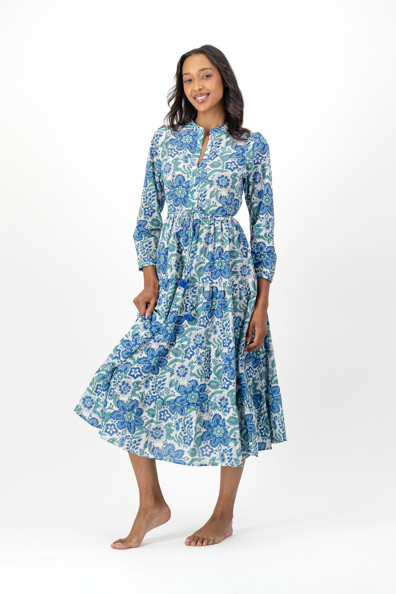 Isolde Dress - Blue Butterscotch