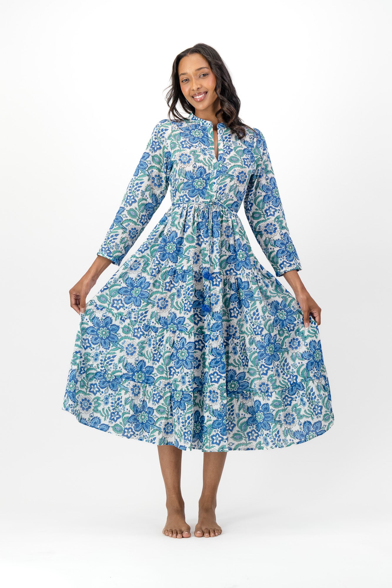 Isolde Dress - Blue Butterscotch