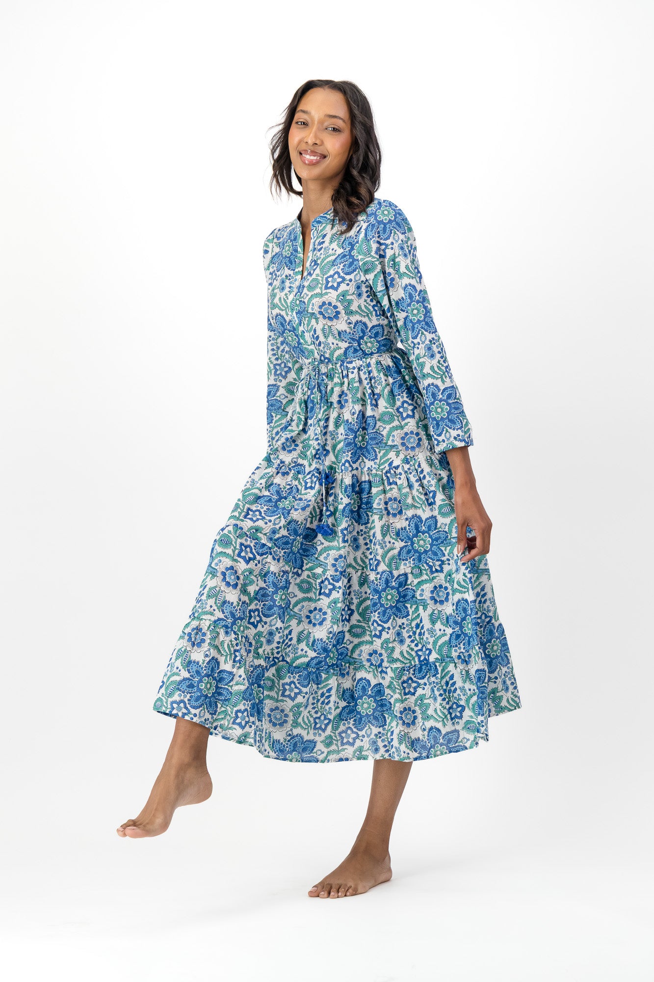 Isolde Dress - Blue Butterscotch