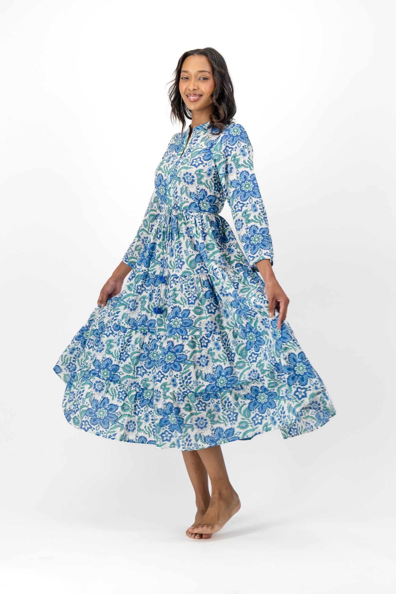 Isolde Dress - Blue Butterscotch