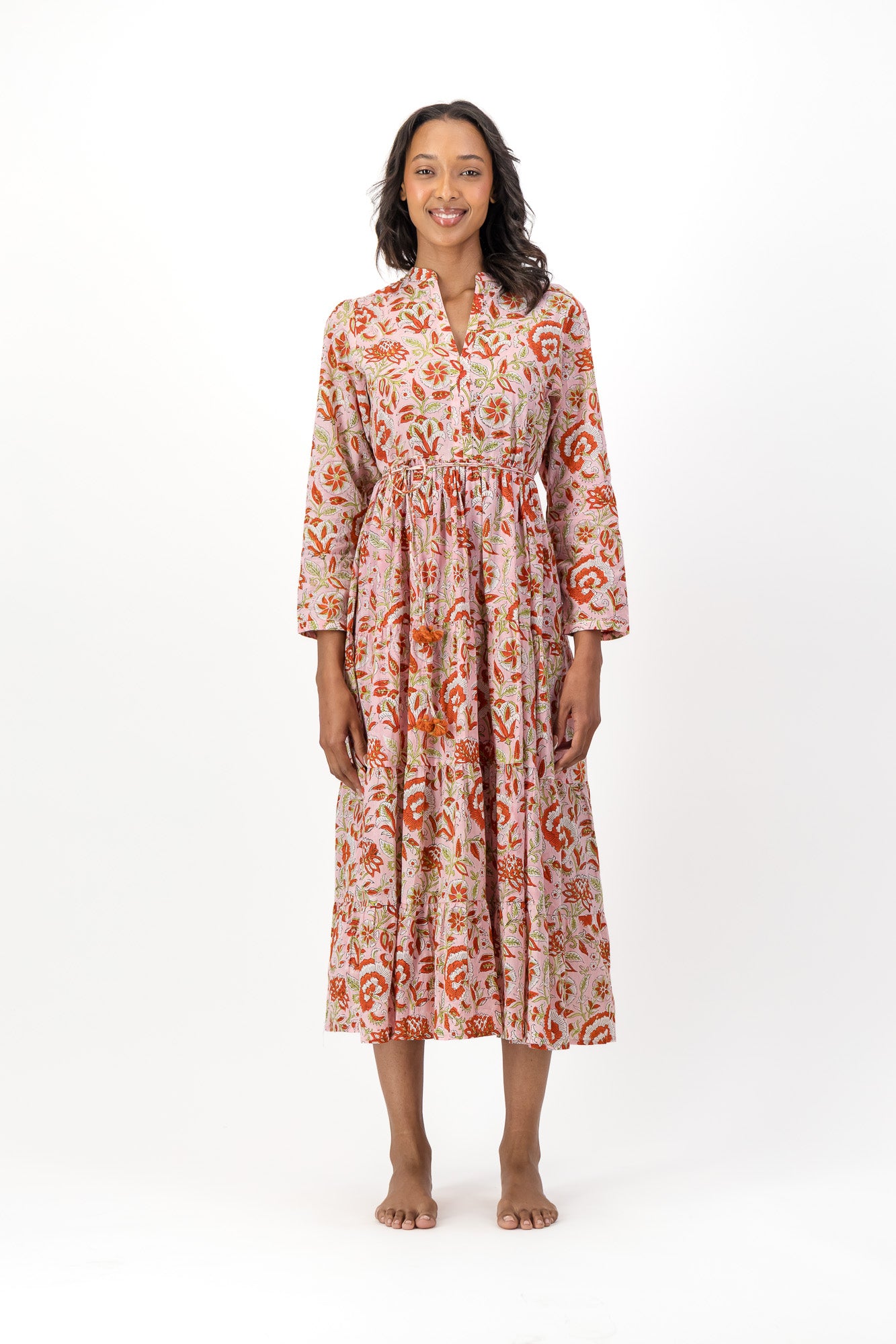 Isolde Dress - Pink Swirl