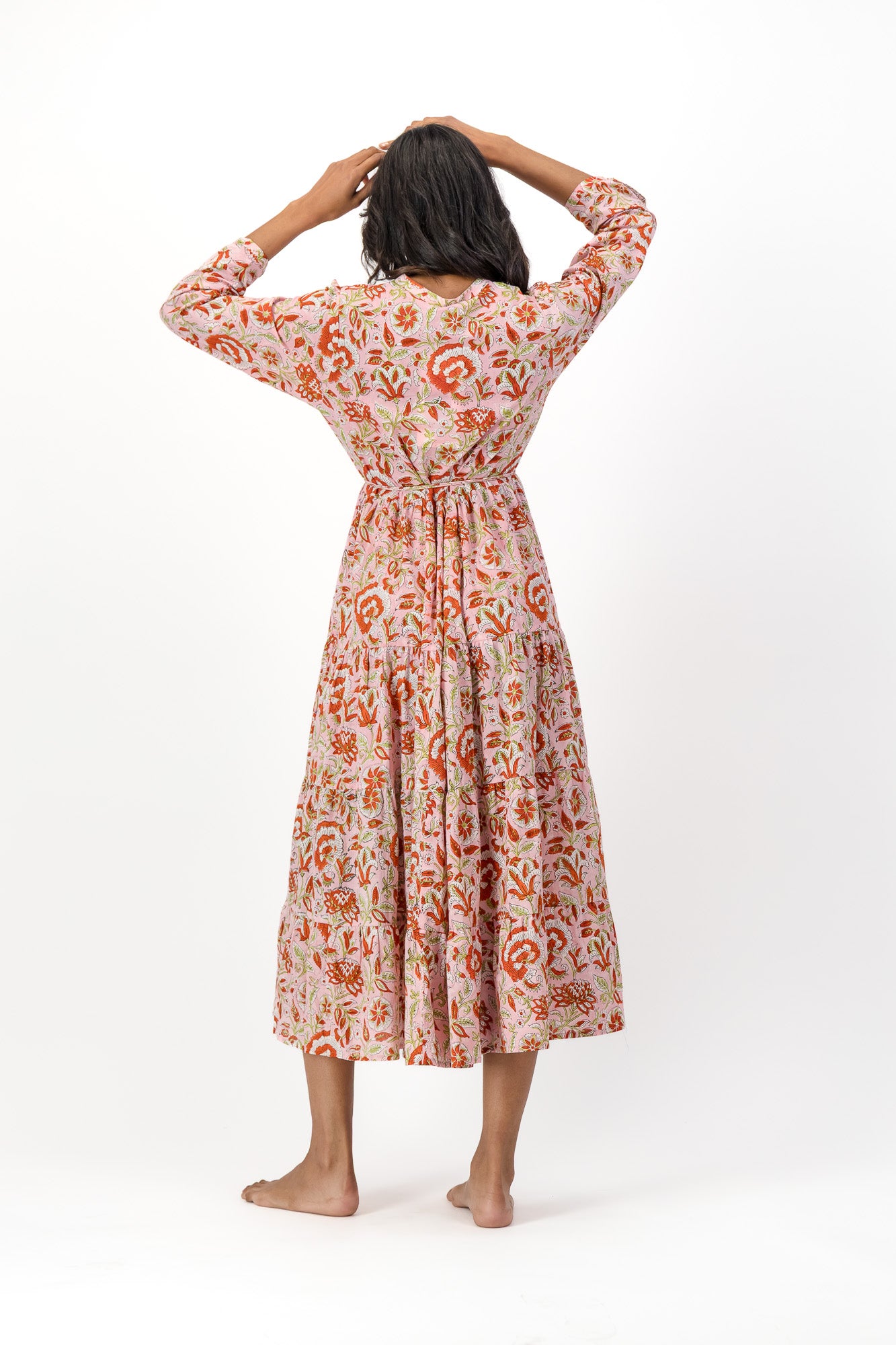 Isolde Dress - Pink Swirl