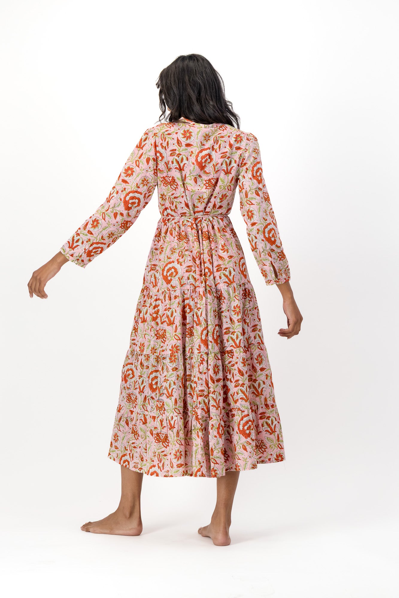 Isolde Dress - Pink Swirl