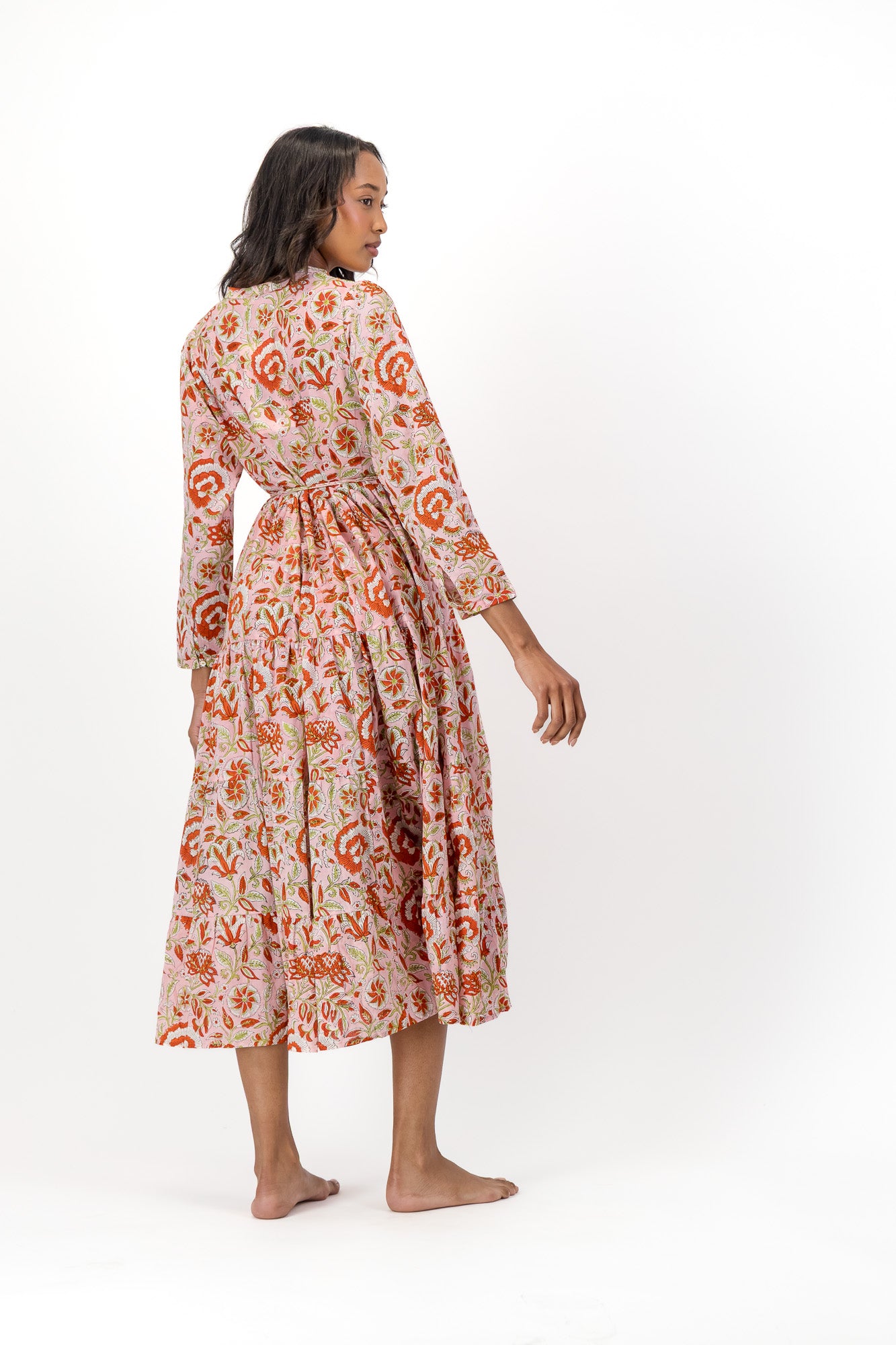 Isolde Dress - Pink Swirl