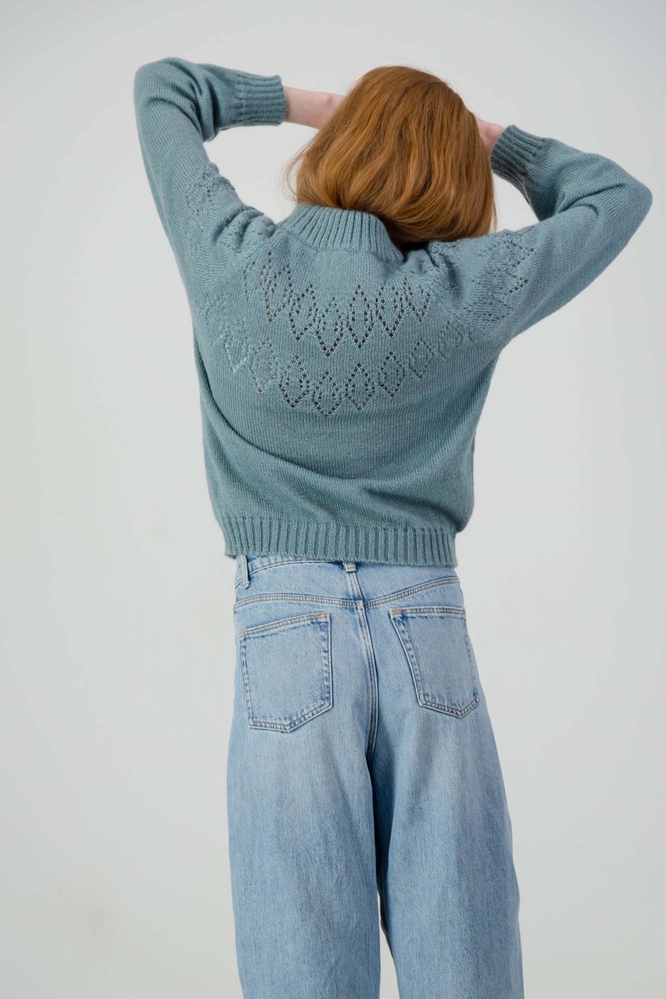 Mohair Knit - Duck Egg