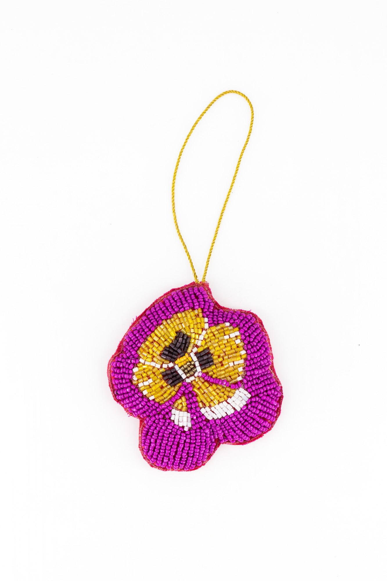 Sequins Ornament - Purple Pansy