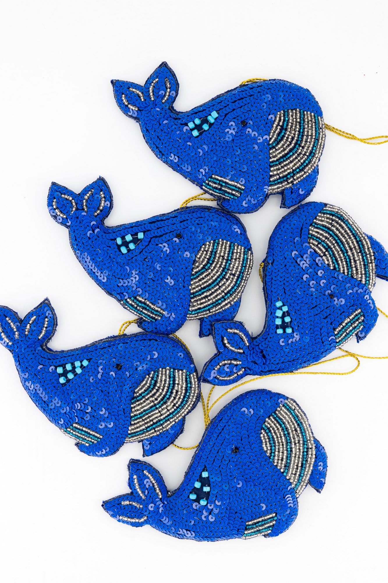 Sequins Ornament - Whale