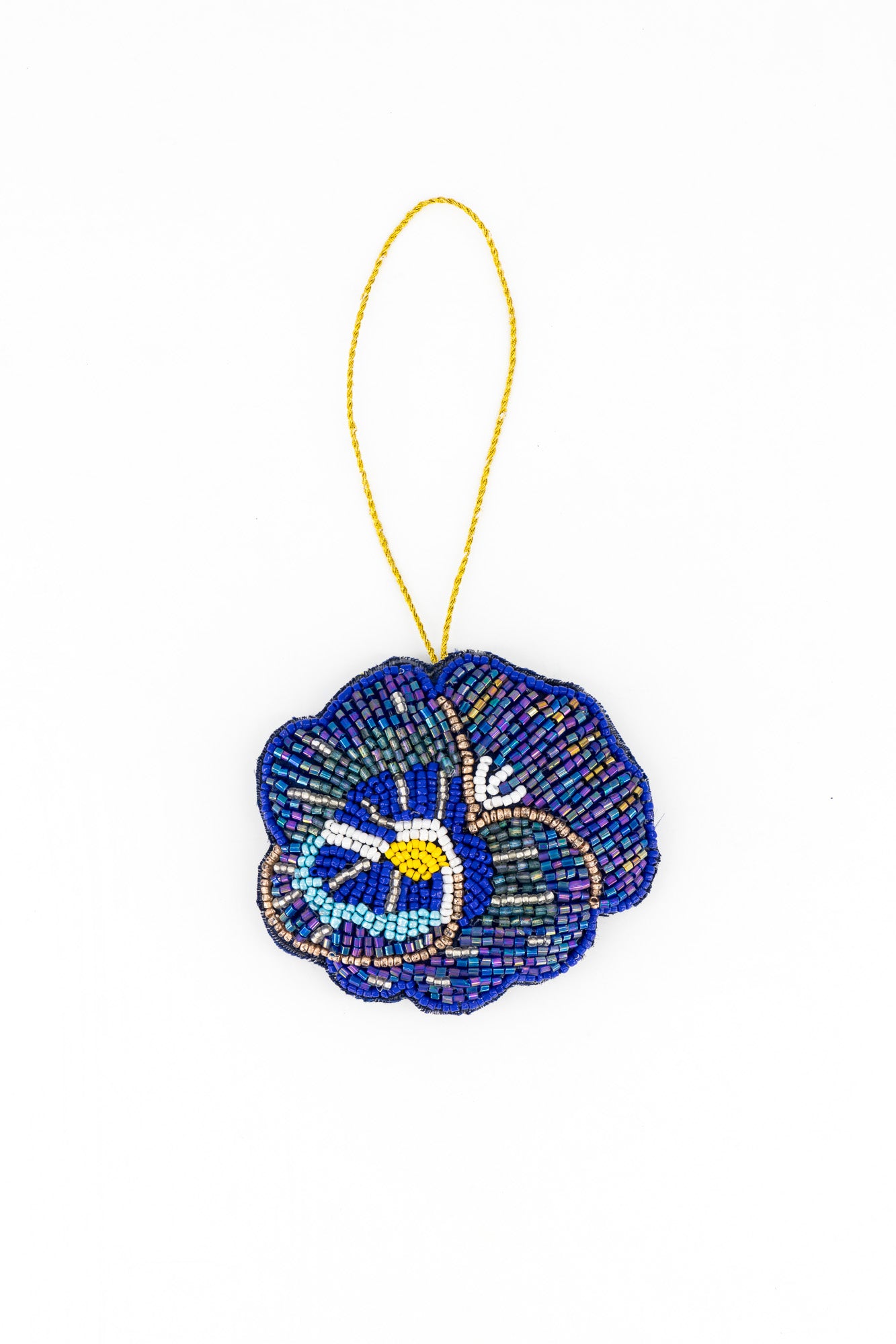 Sequins Ornament - Blue Pansy