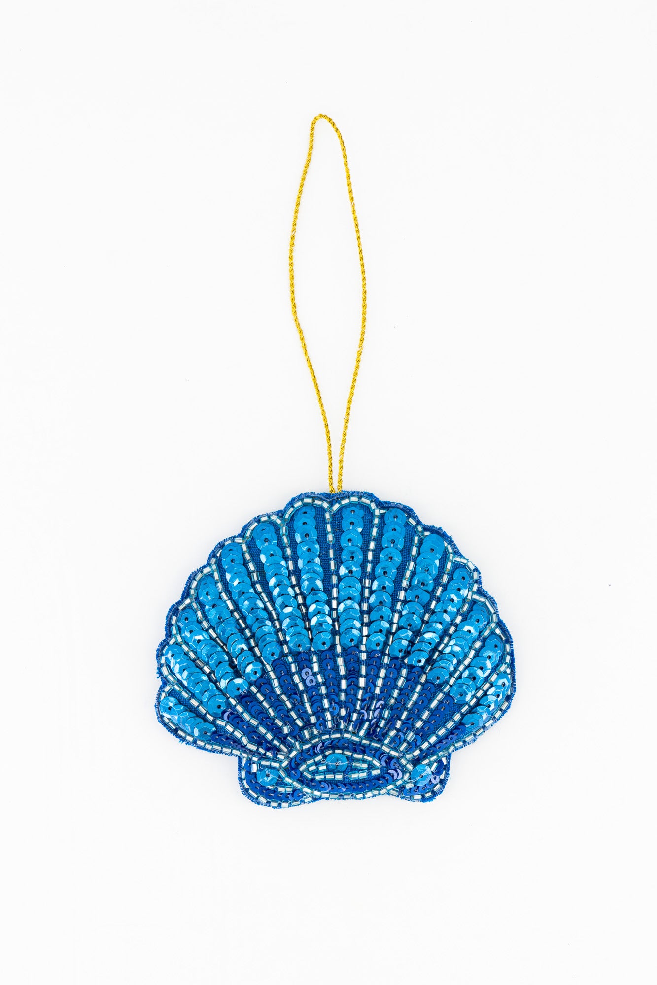 Sequins Ornament - Blue Shell