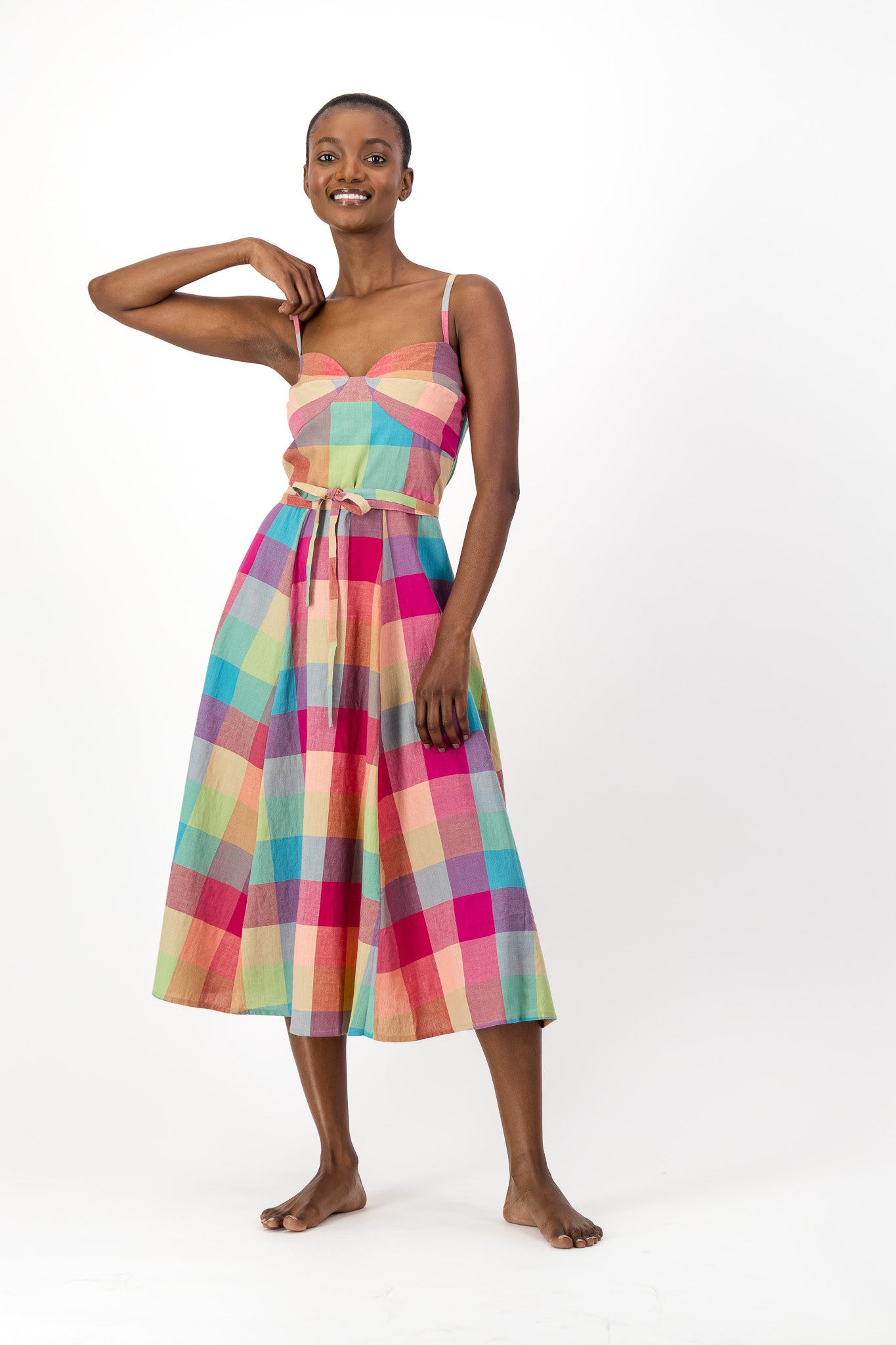 Daphne Dress Handloom - Check Me Out