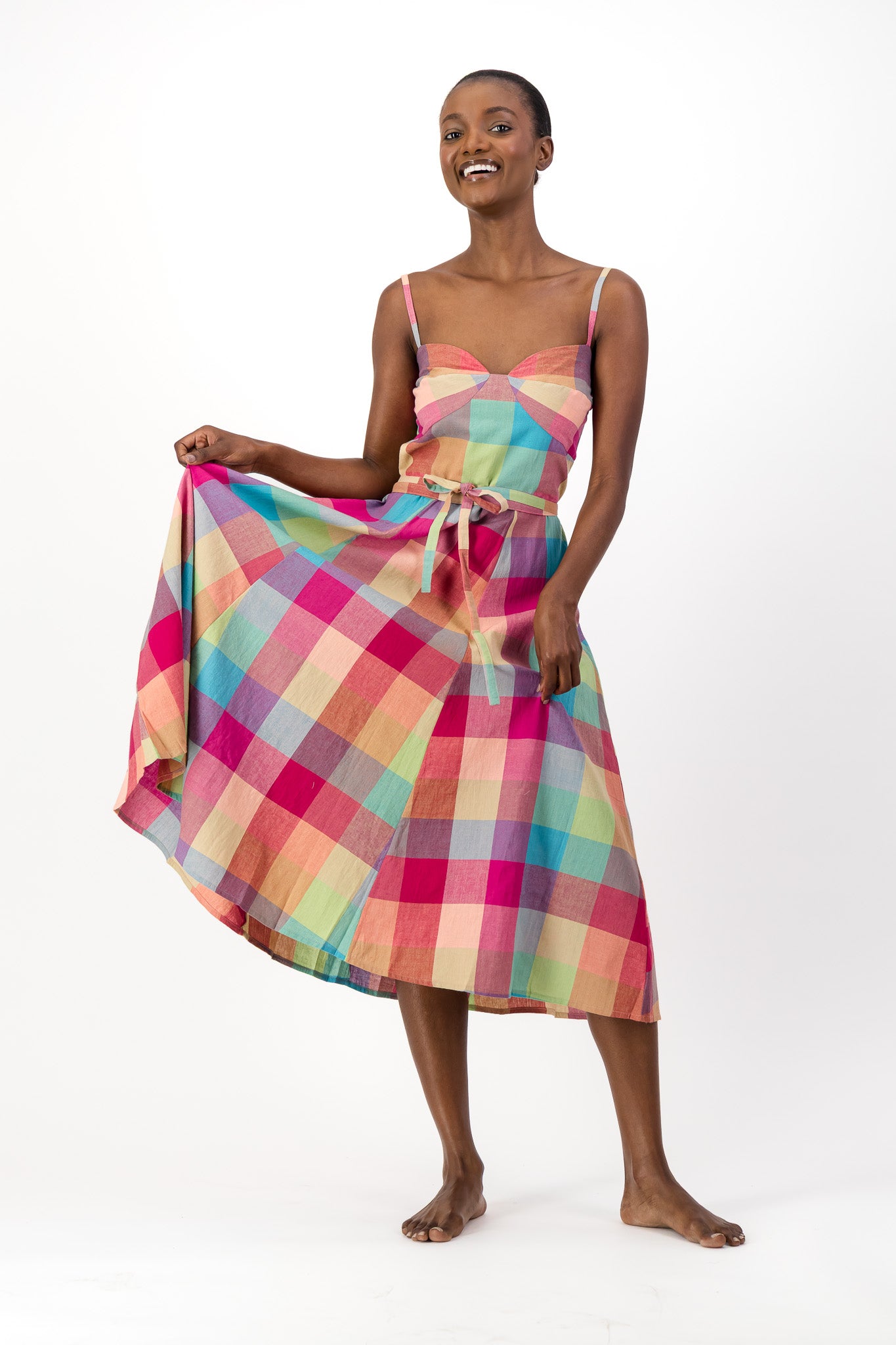 Daphne Dress Handloom - Check Me Out