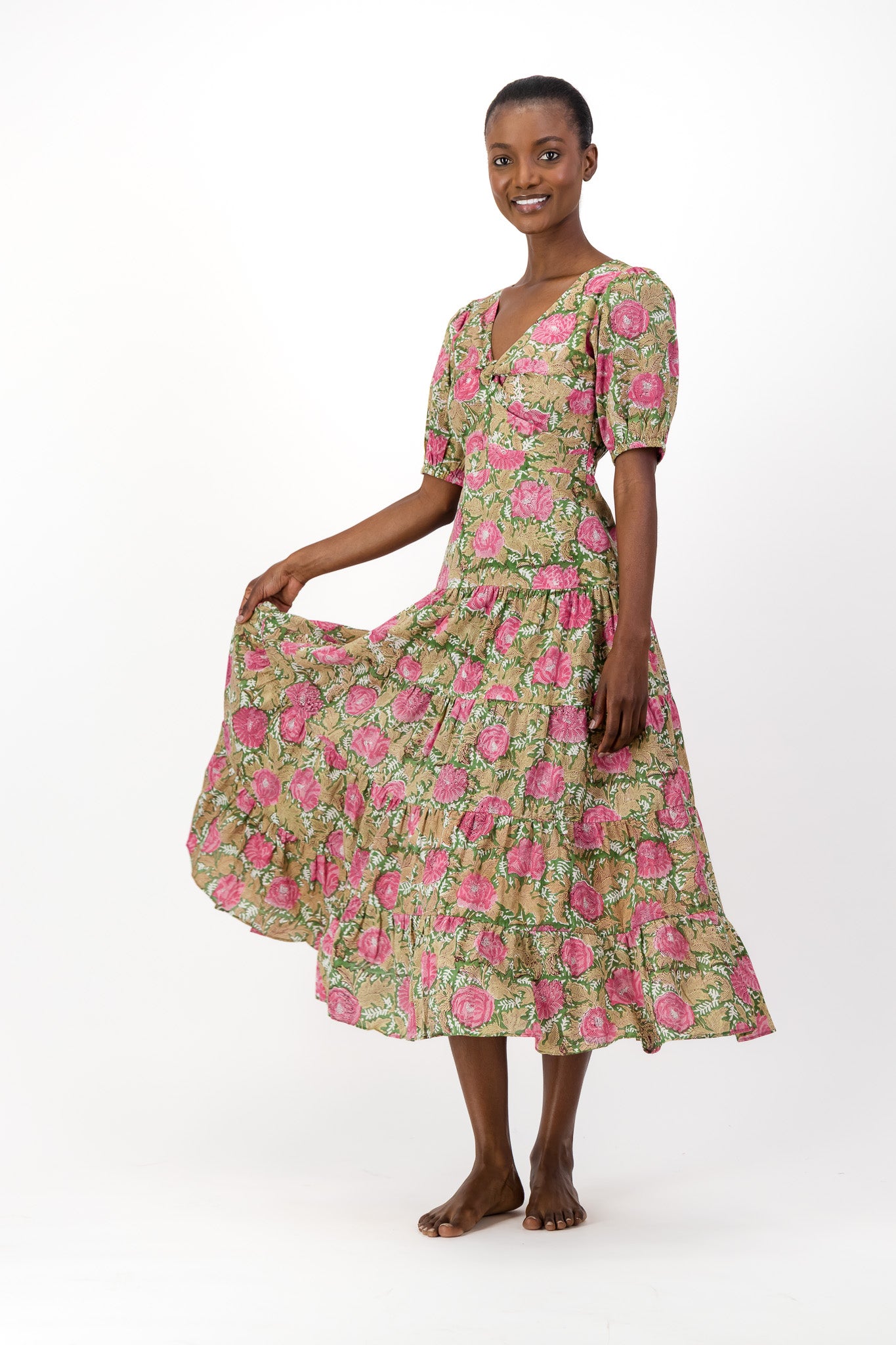 Knot Dress - Forest Flower