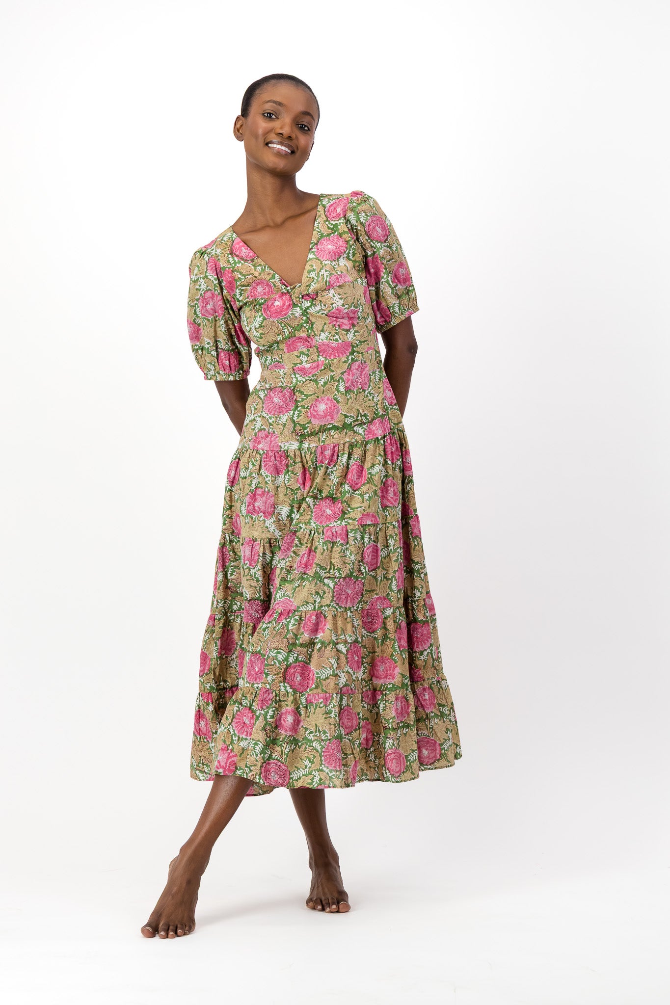 Knot Dress - Forest Flower