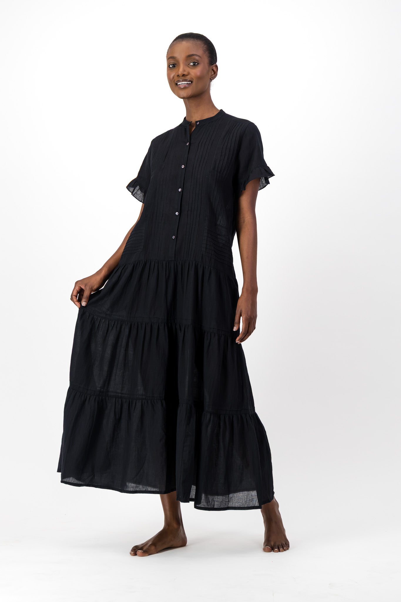 Rowe Dress Handloom - Black