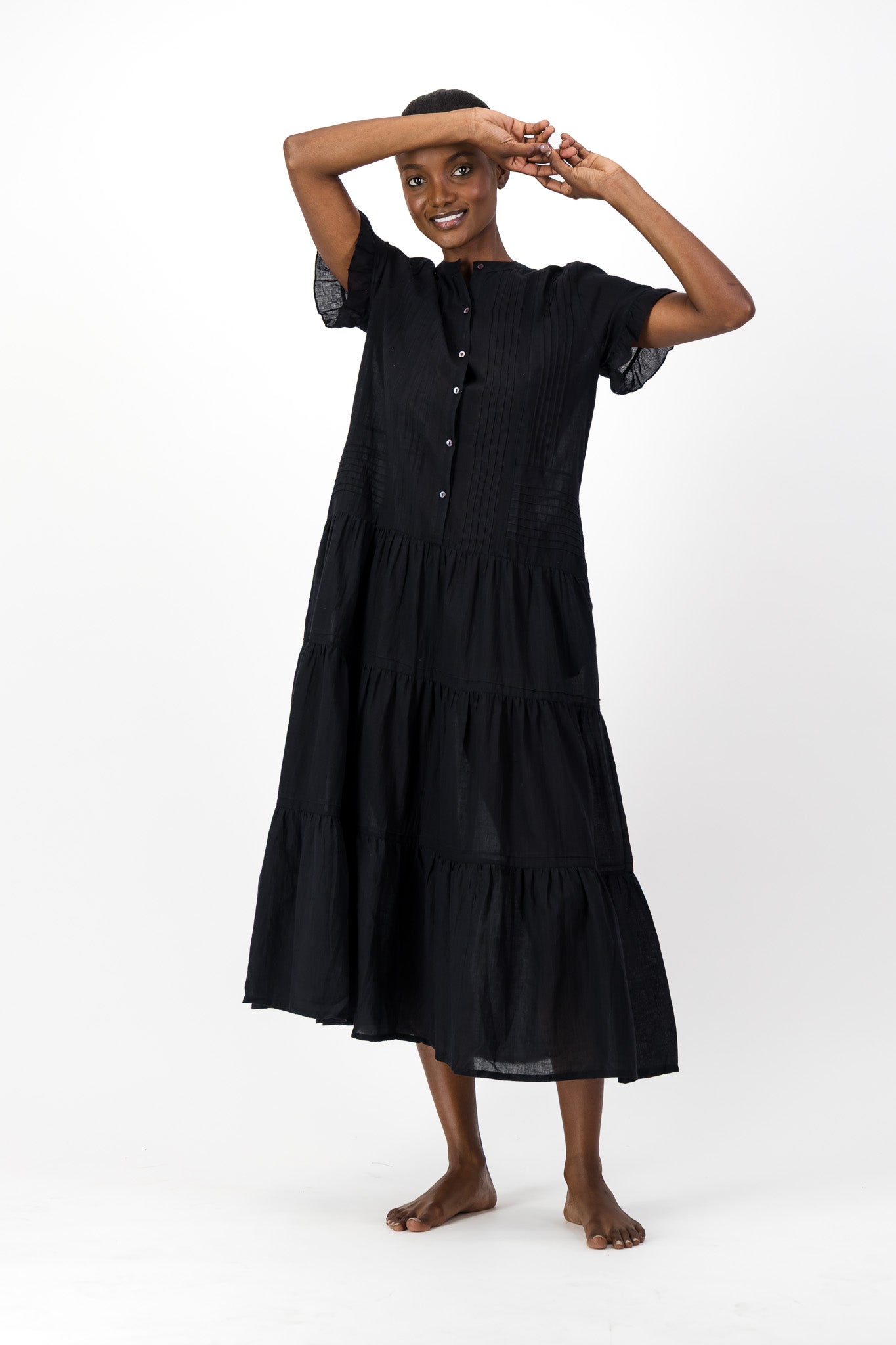 Rowe Dress Handloom - Black