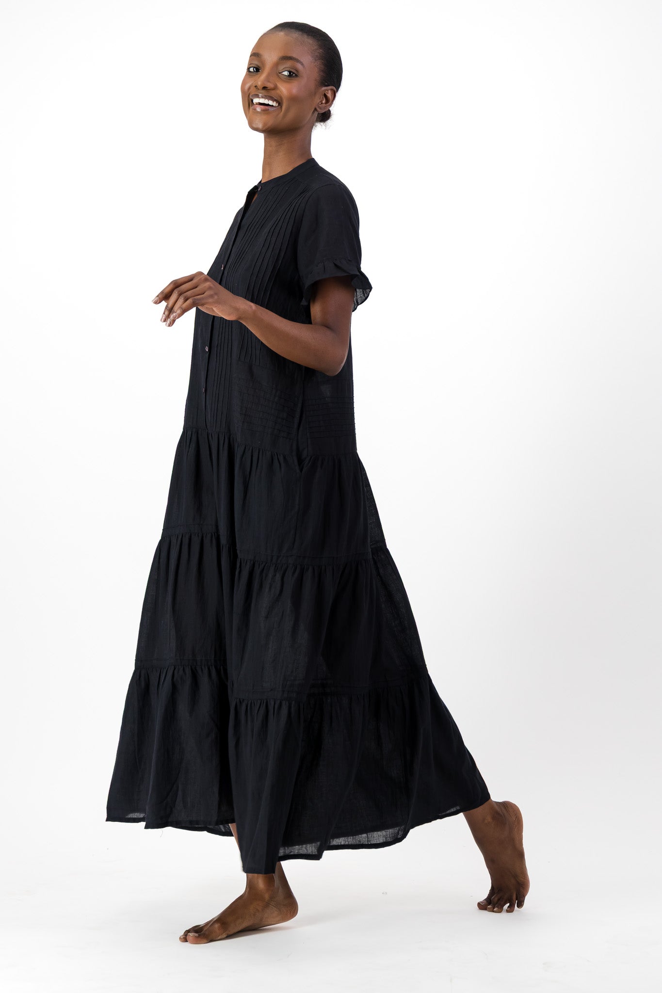 Rowe Dress Handloom - Black