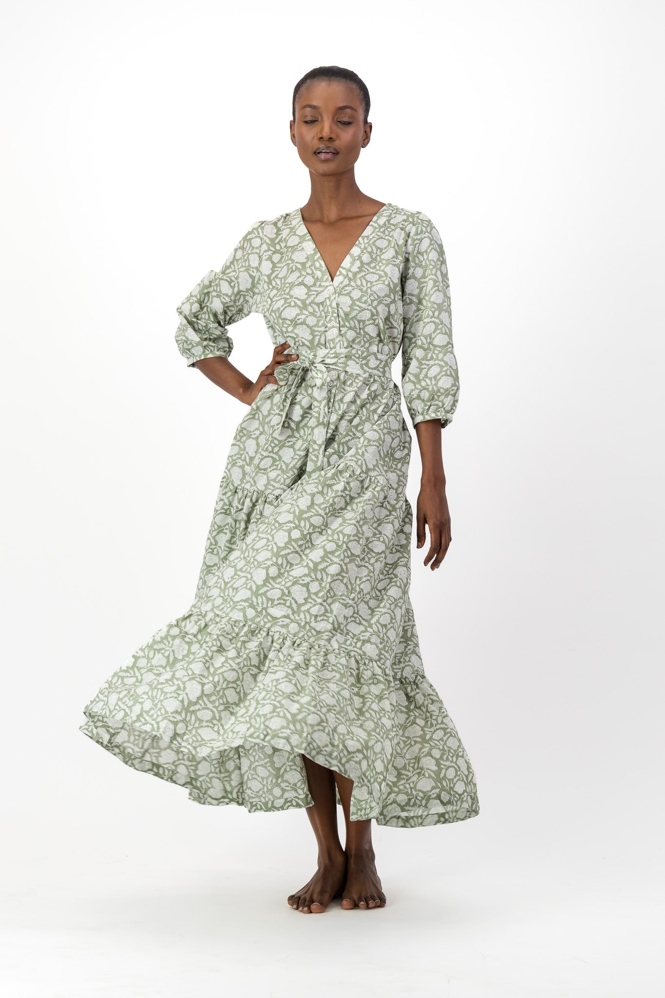 Sofia Dress - Olive Garden