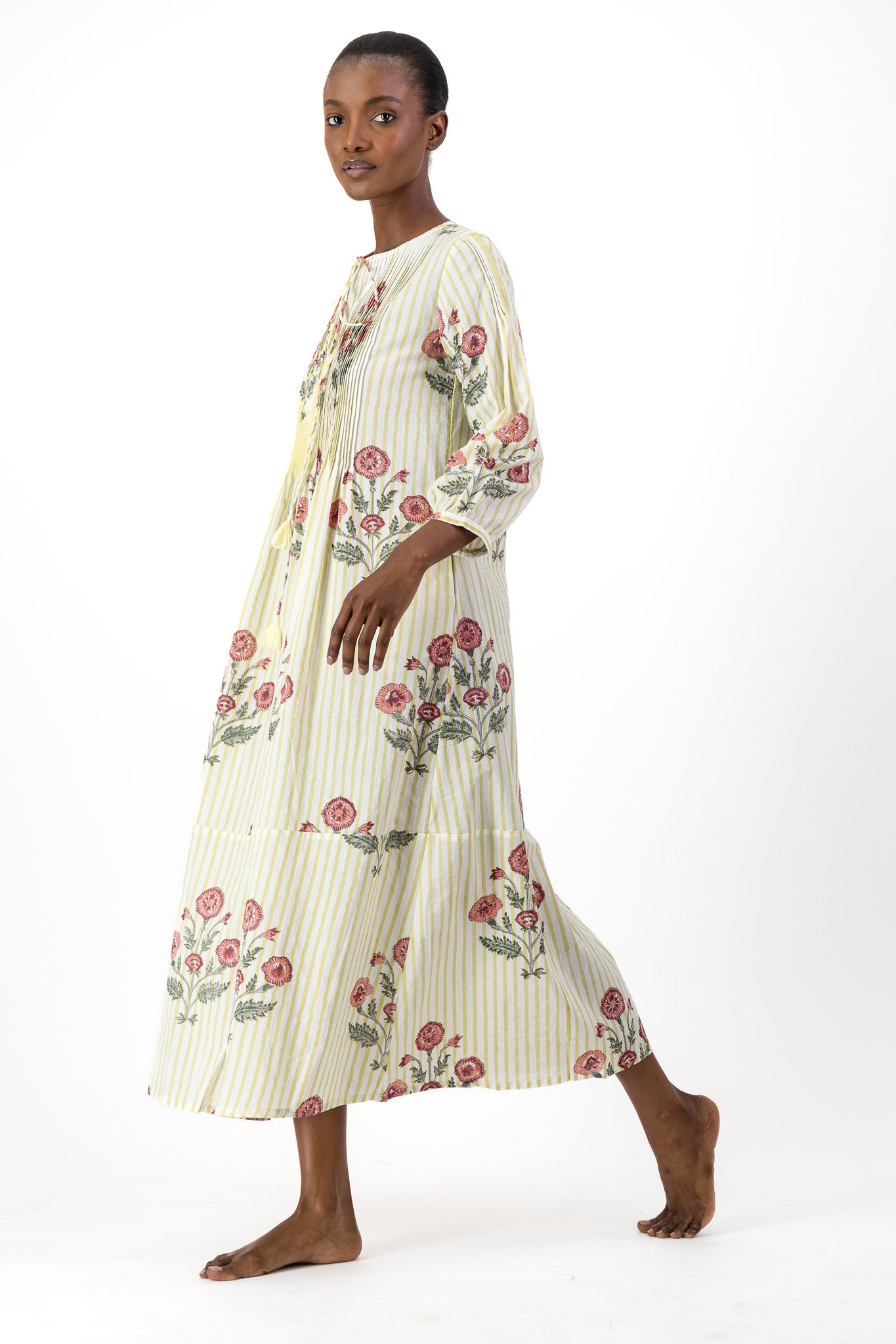 Long Pleated Kaftan - Darling Heart