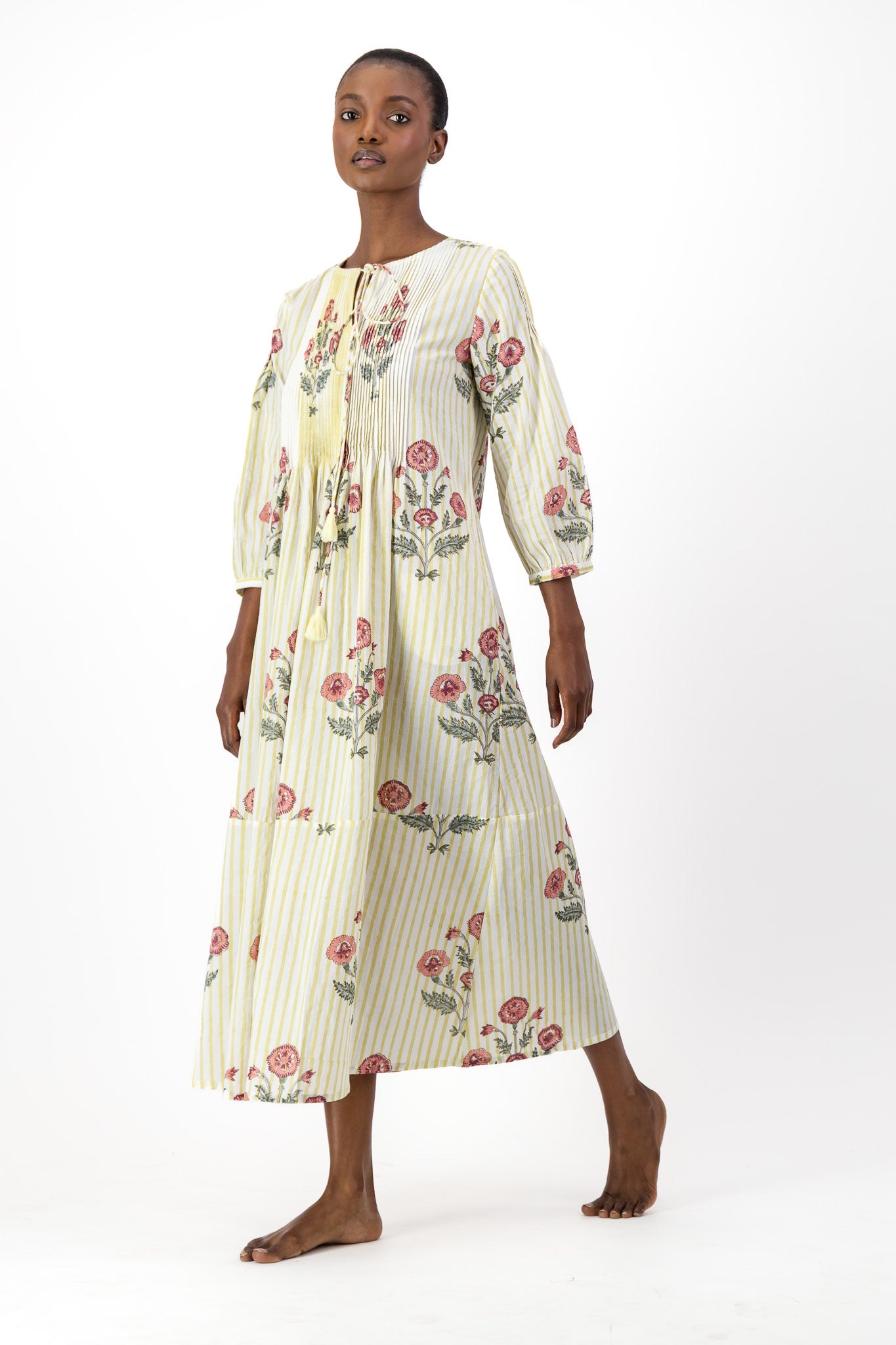 Long Pleated Kaftan - Darling Heart