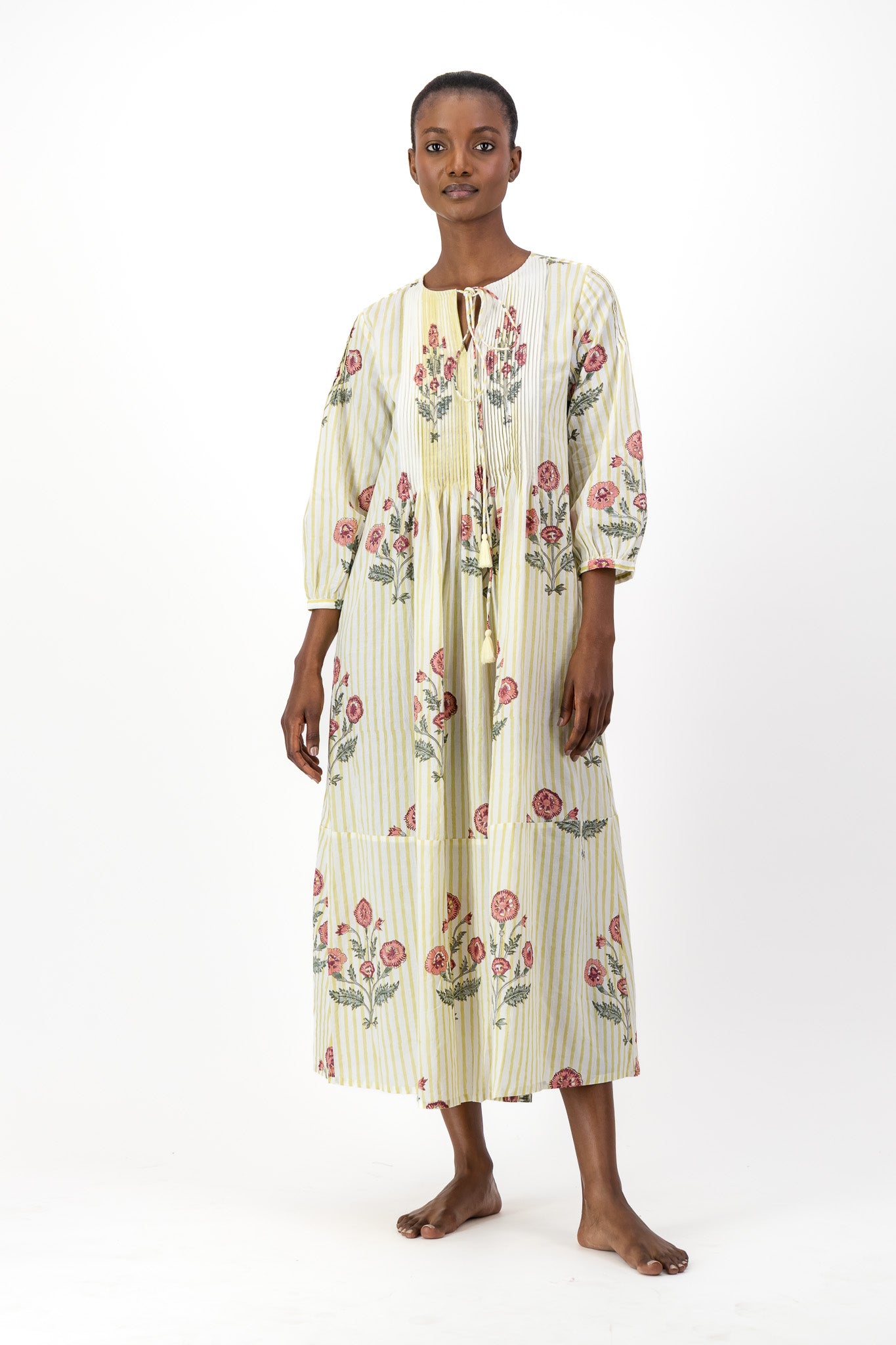 Long Pleated Kaftan - Darling Heart