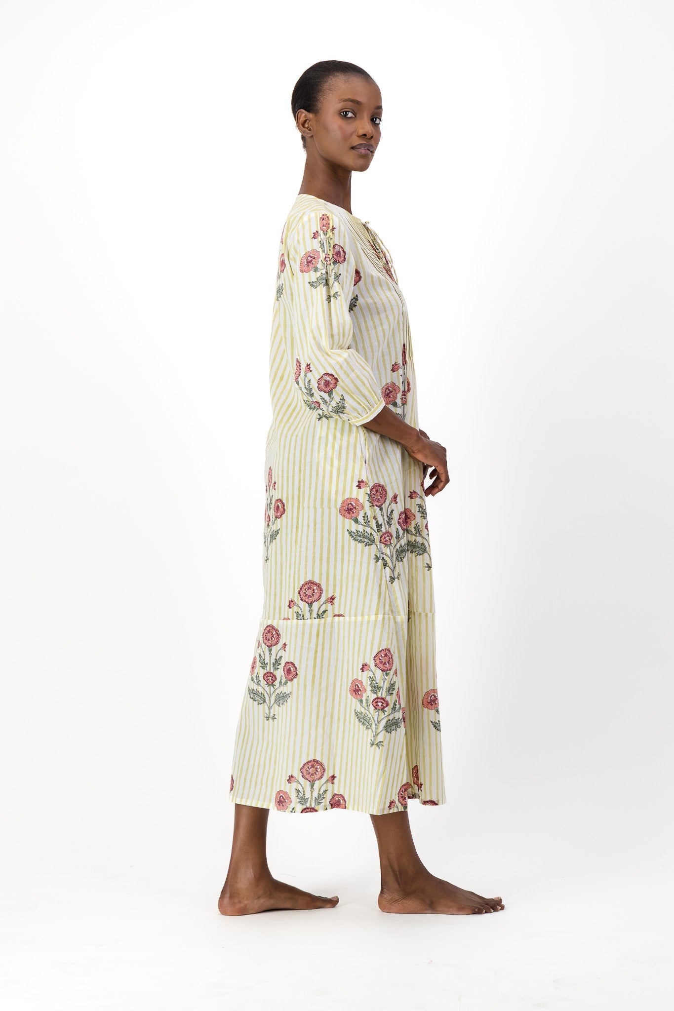 Long Pleated Kaftan - Darling Heart