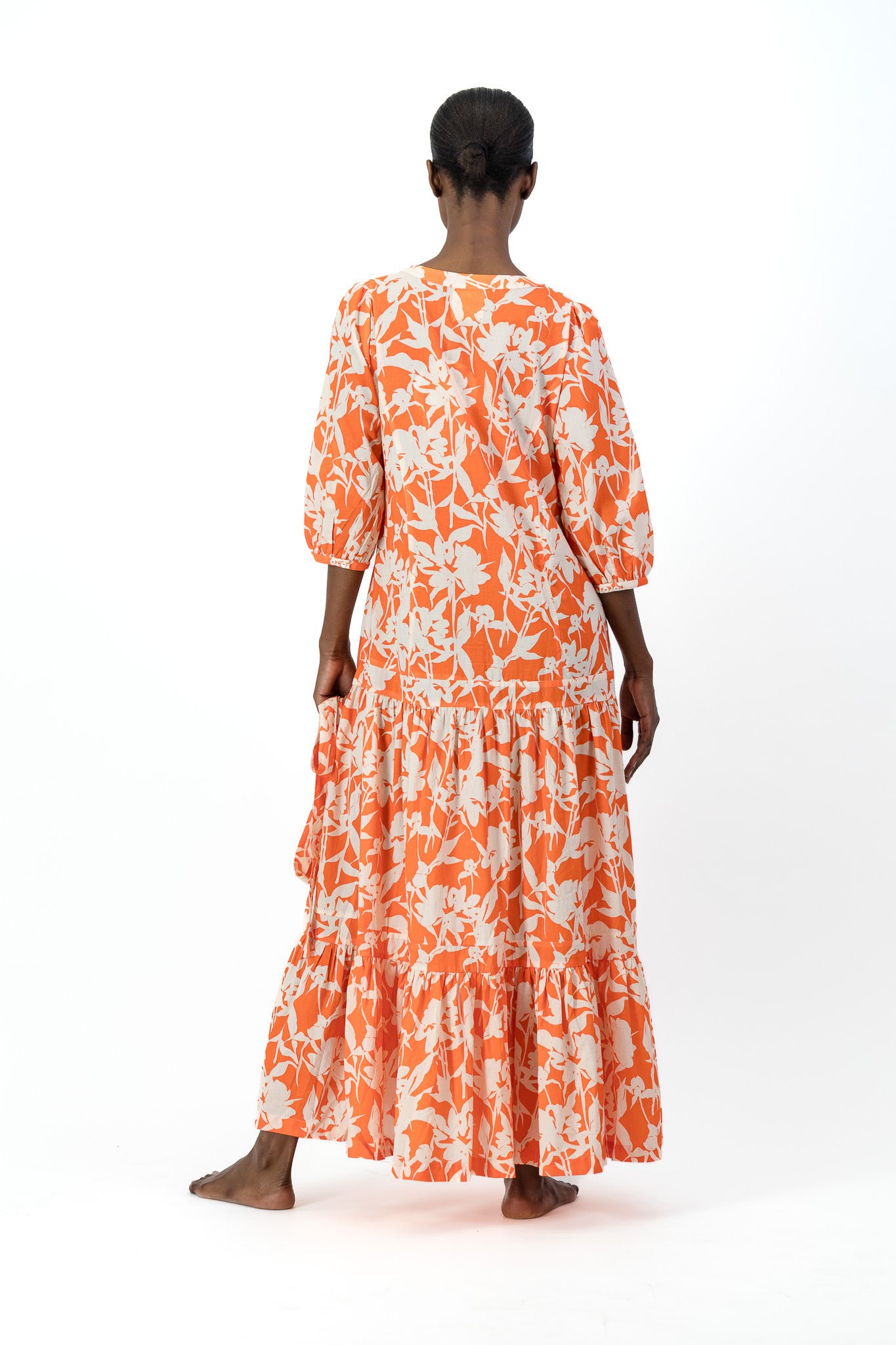 Sofia Dress - Coral Bloom