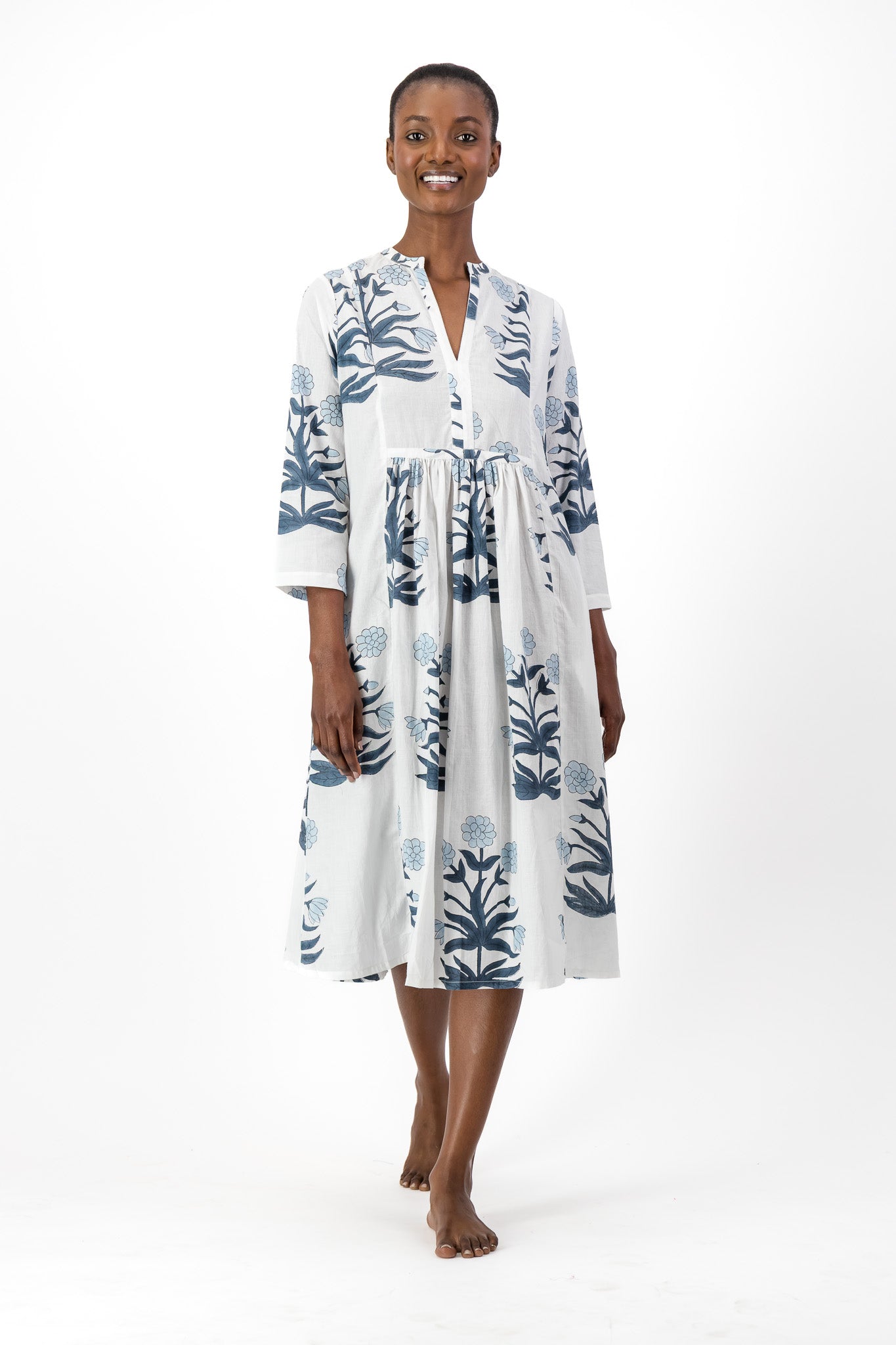 Enya Dress - Stone Daisy