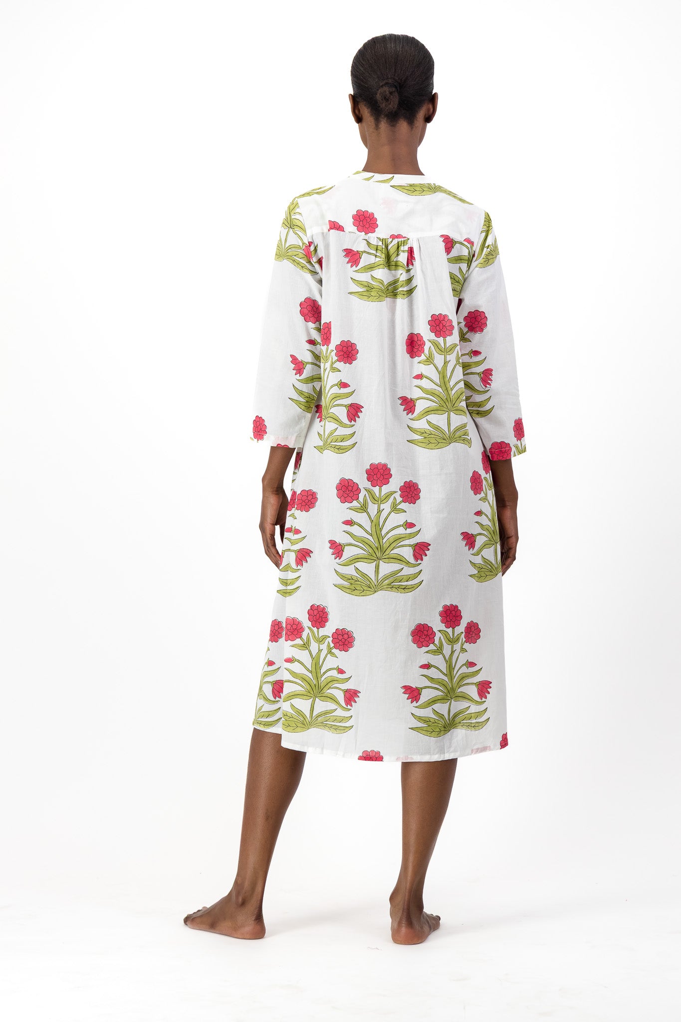 Enya Dress - Red Daisy