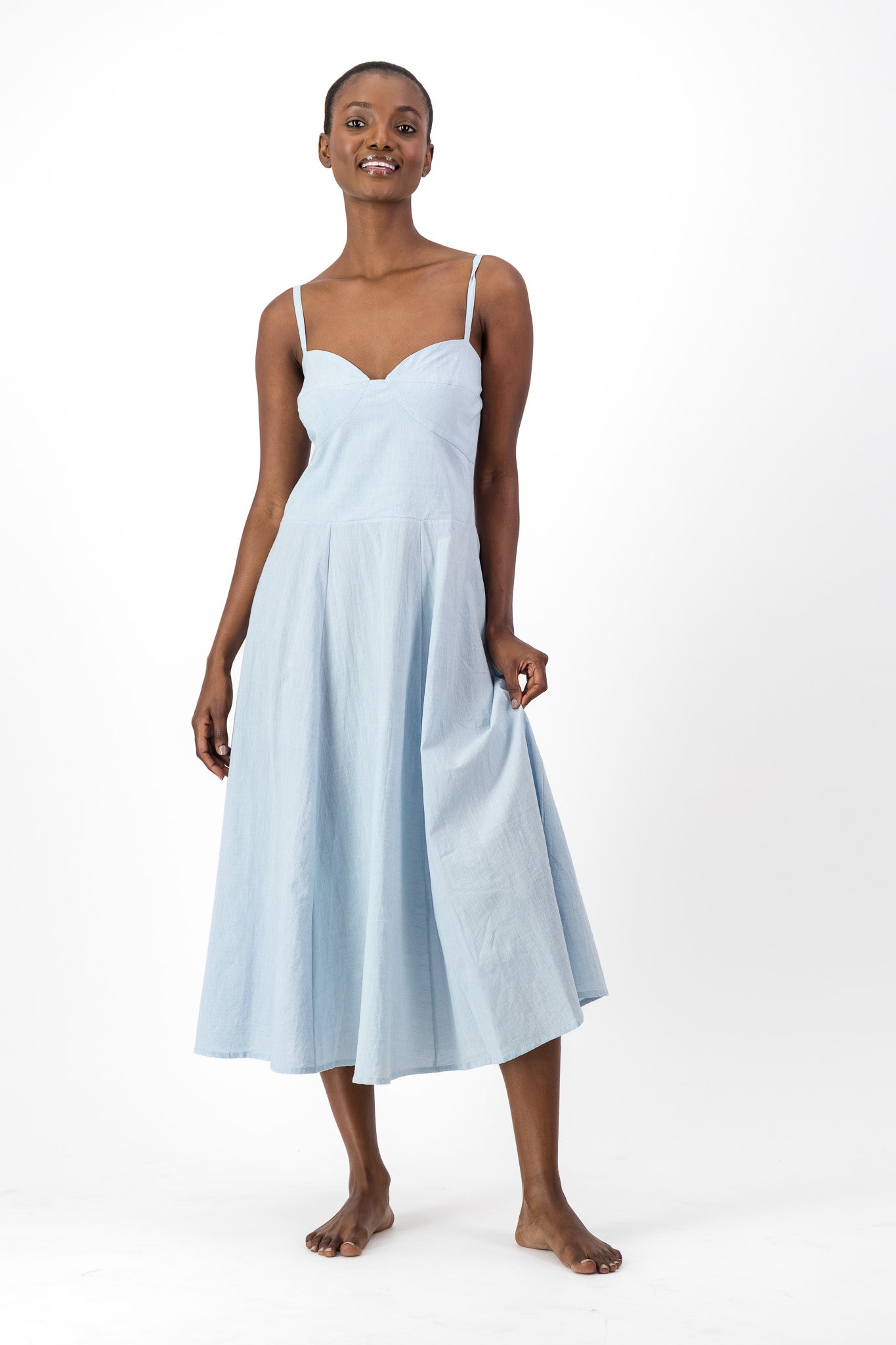 Daphne Dress Handloom - Denim