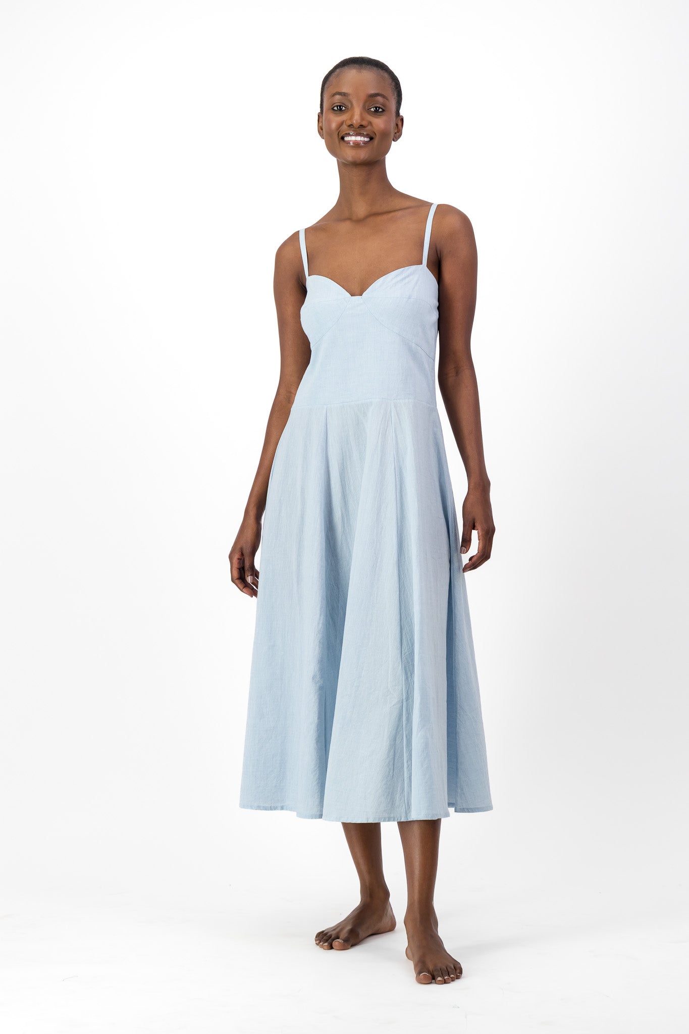 Daphne Dress Handloom - Denim
