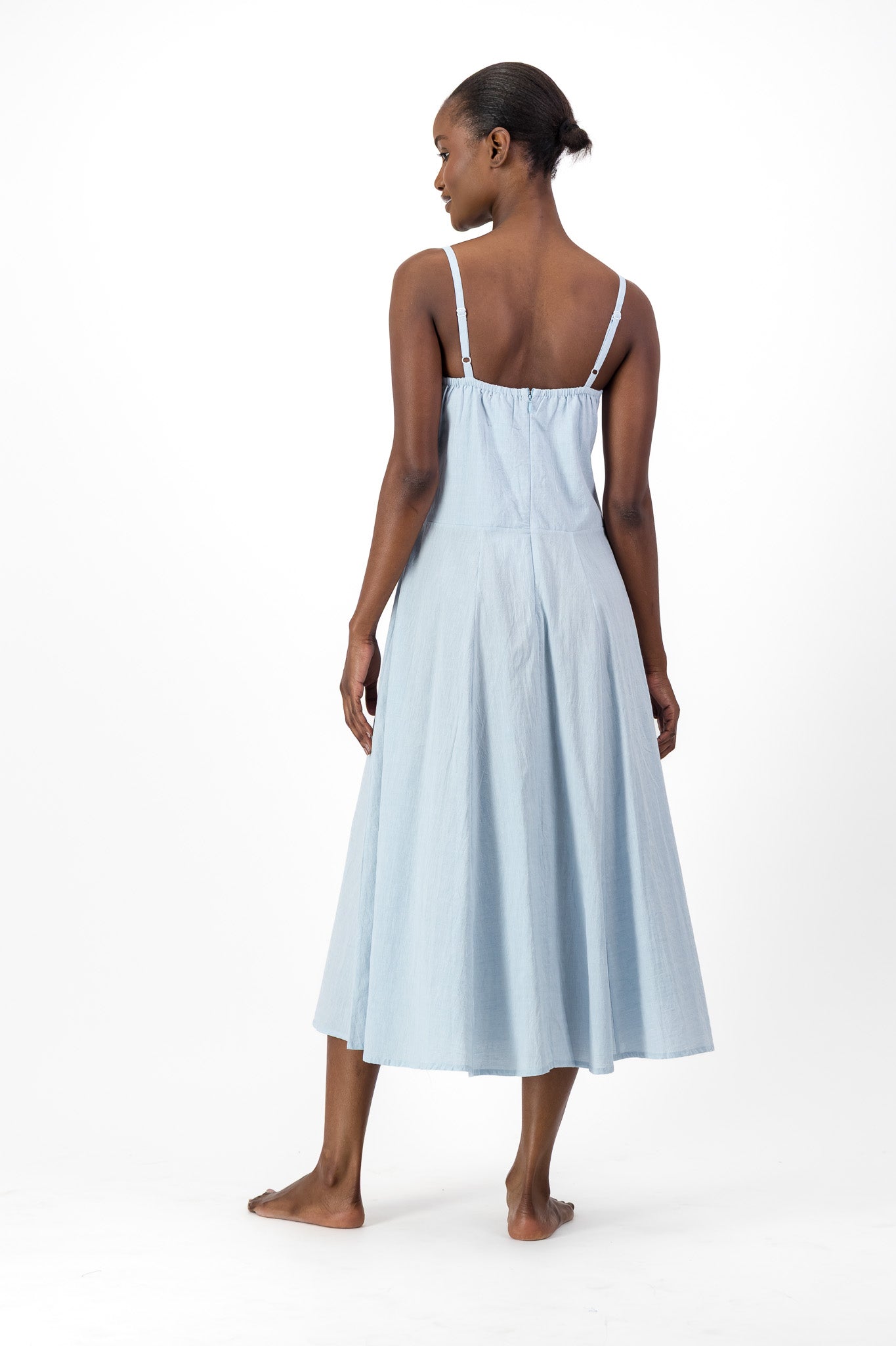 Daphne Dress Handloom - Denim