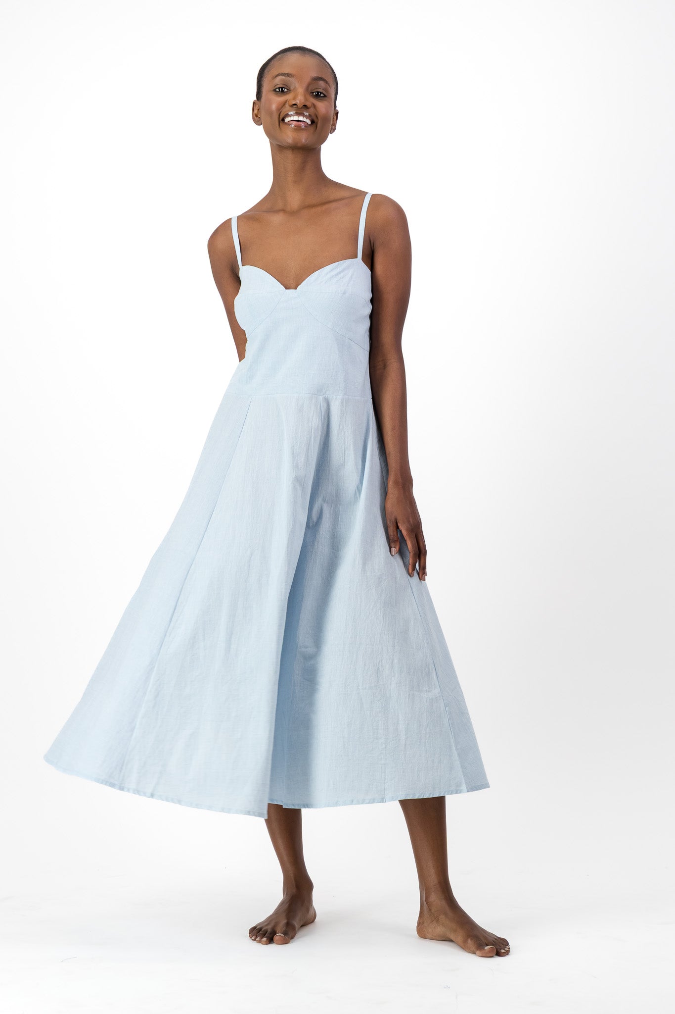 Daphne Dress Handloom - Denim