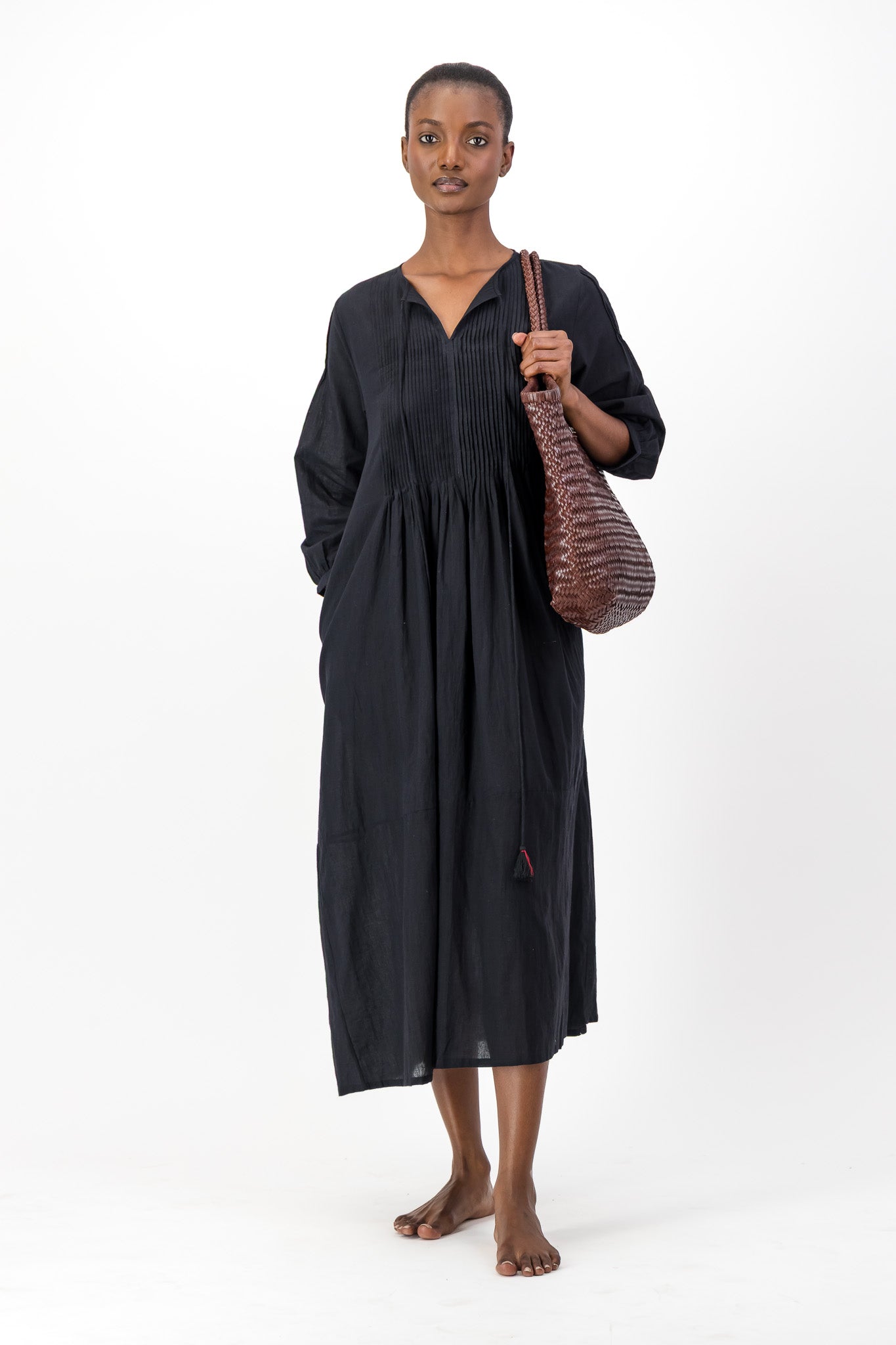Large Leather Braided Bag - Coco