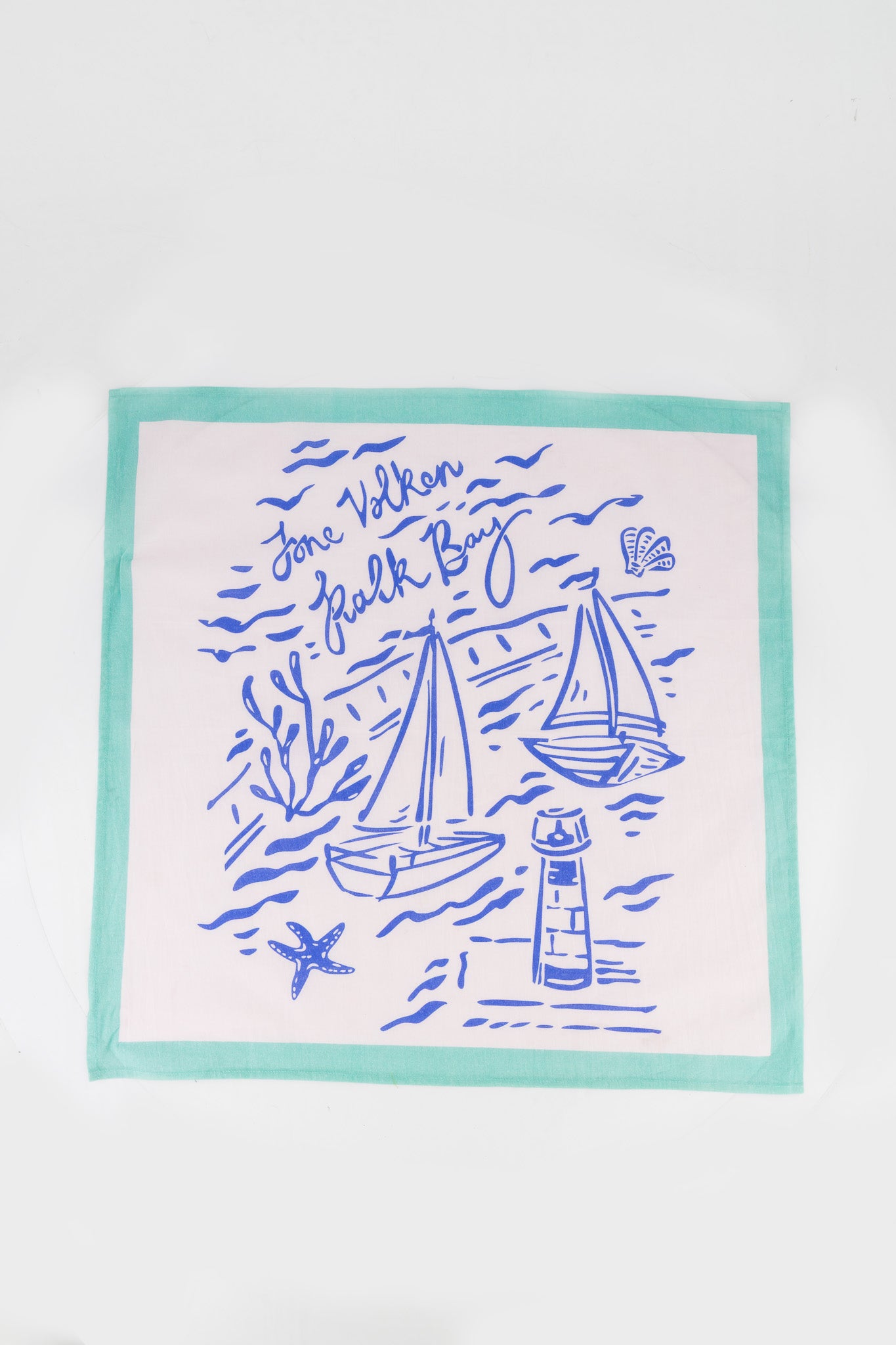 Cotton Scarf - Kalk Bay - Turquoise