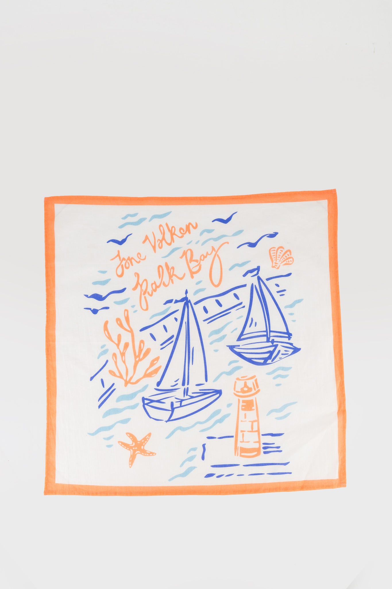 Cotton Scarf - Kalk Bay - Orange