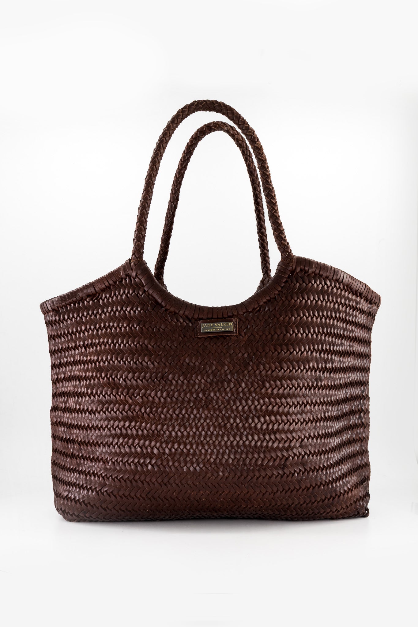 Large Leather Braided Bag - Coco
