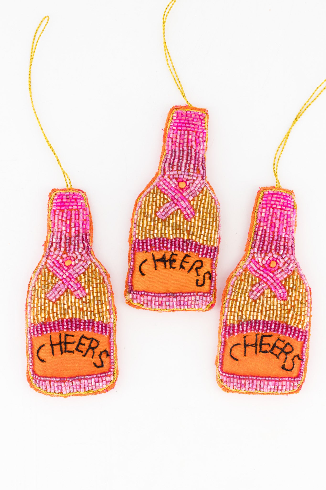 Sequins Ornament - Cheers Pink