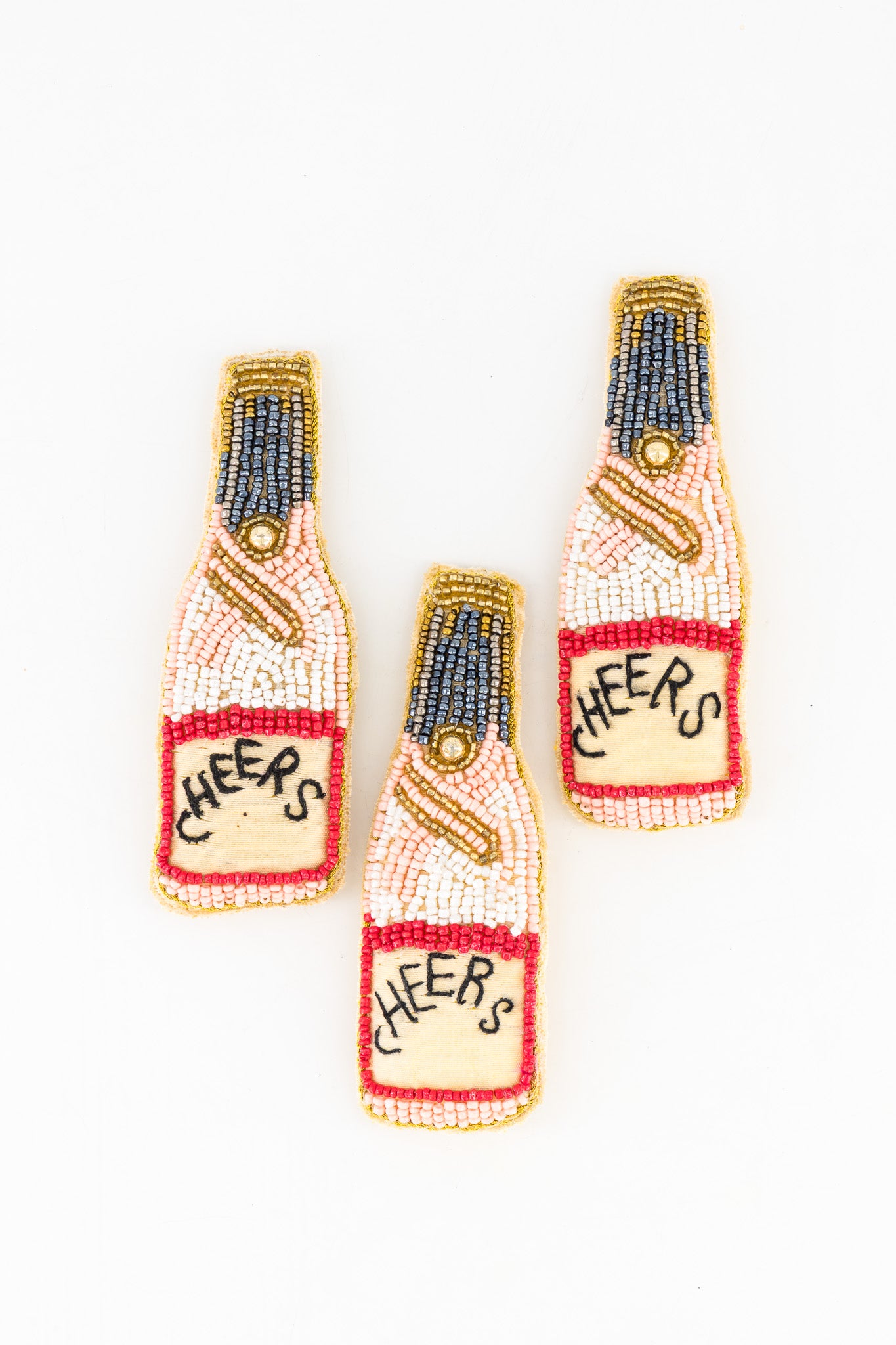 Sequins Ornament - Cheers White